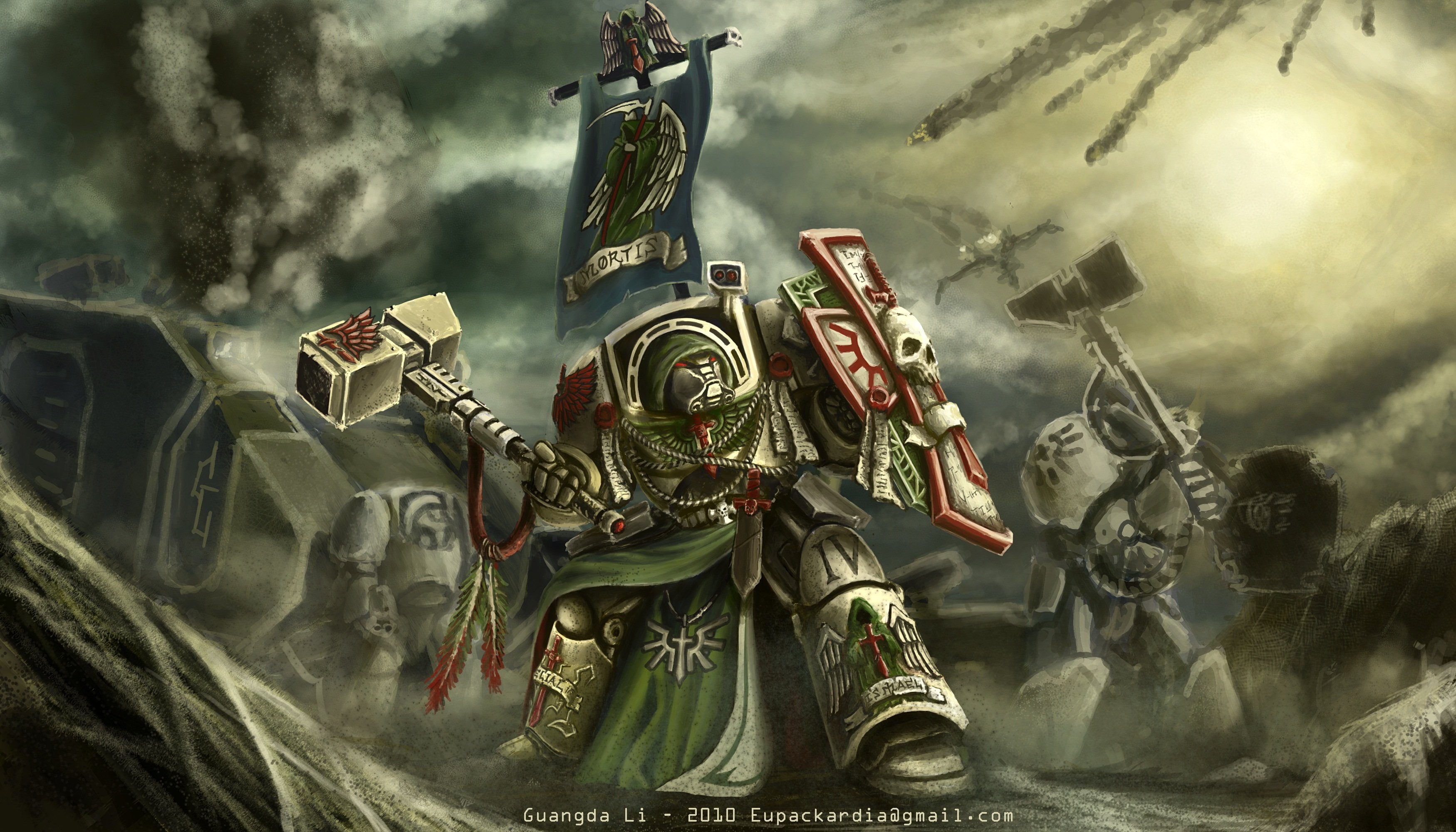 sky, Strategy, 40k, conflict, war, government, fi, Tactical, sculpture, art and craft, 2K, nature, warrior, battle, Dark, fighting, armed forces, human representation, HD Wallpaper