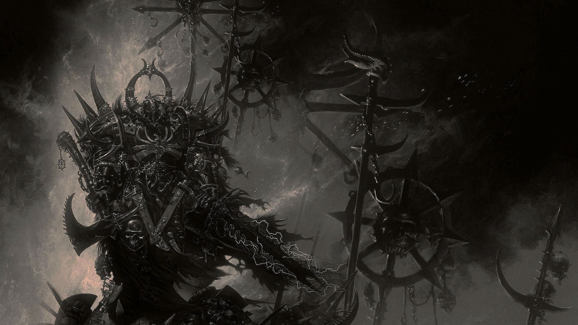 nature, group of animals, marine, 40k, indoors, tree, no people, sci, Dark, hanging, creativity, pollution, animal themes, fantasy, Warhammer, smoke - physical structure, HD Wallpaper