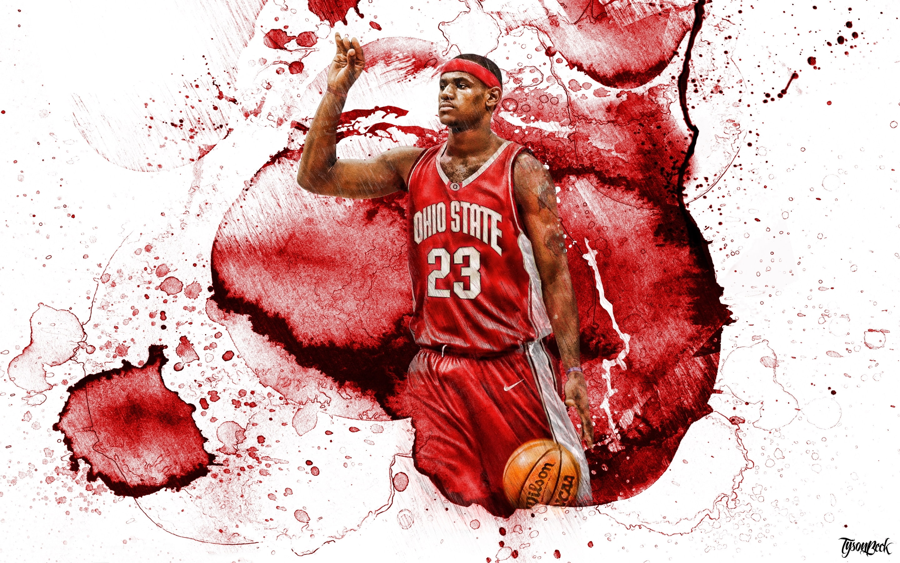 Basketball, 2K, LeBron James, Sport, Chosen One, OSU College, HD Wallpaper