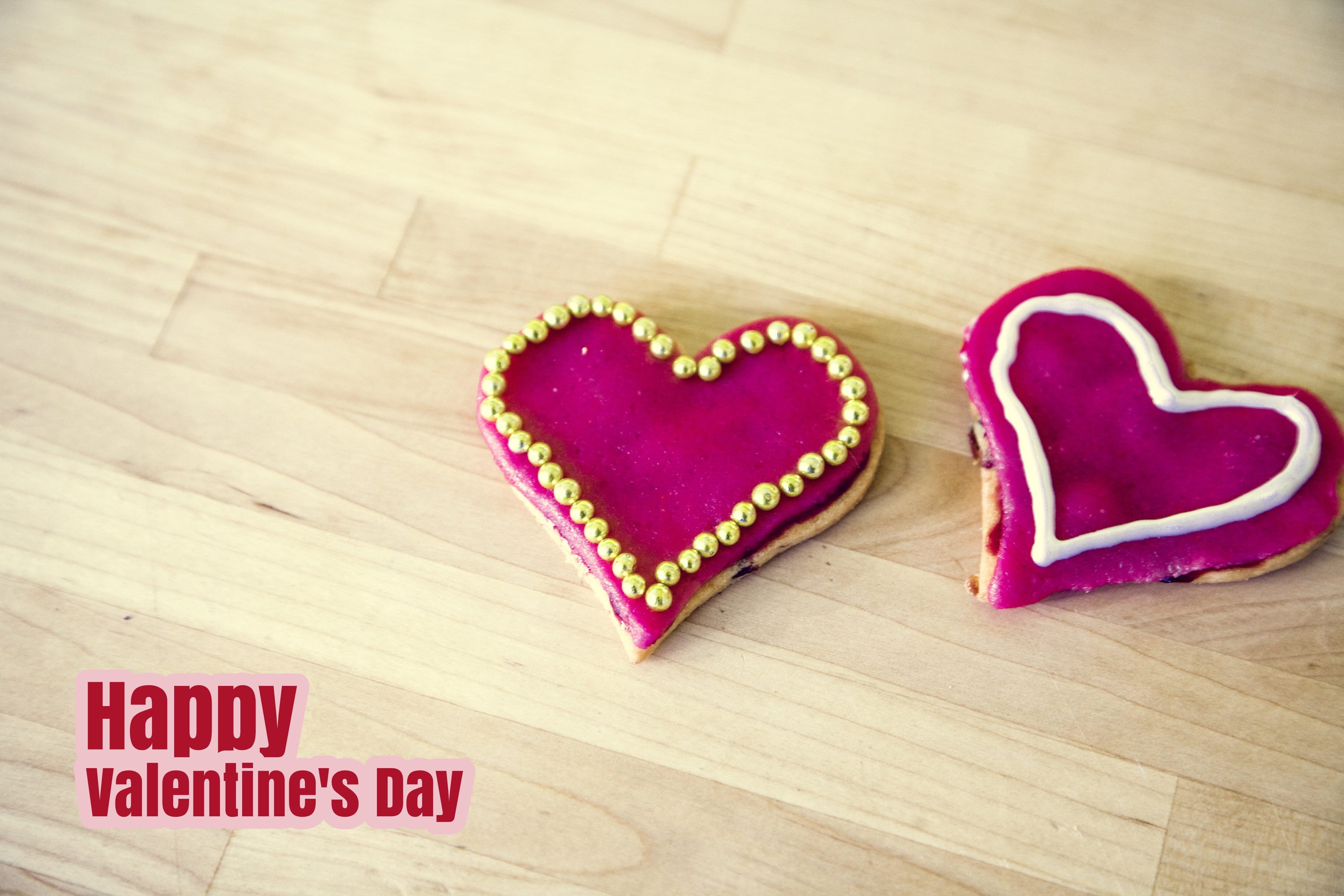 no people, Feast, freshness, heart shape, food and drink, valentines day - holiday, the feast of the, table, indulgence, cookie, close-up, candy heart, HD Wallpaper