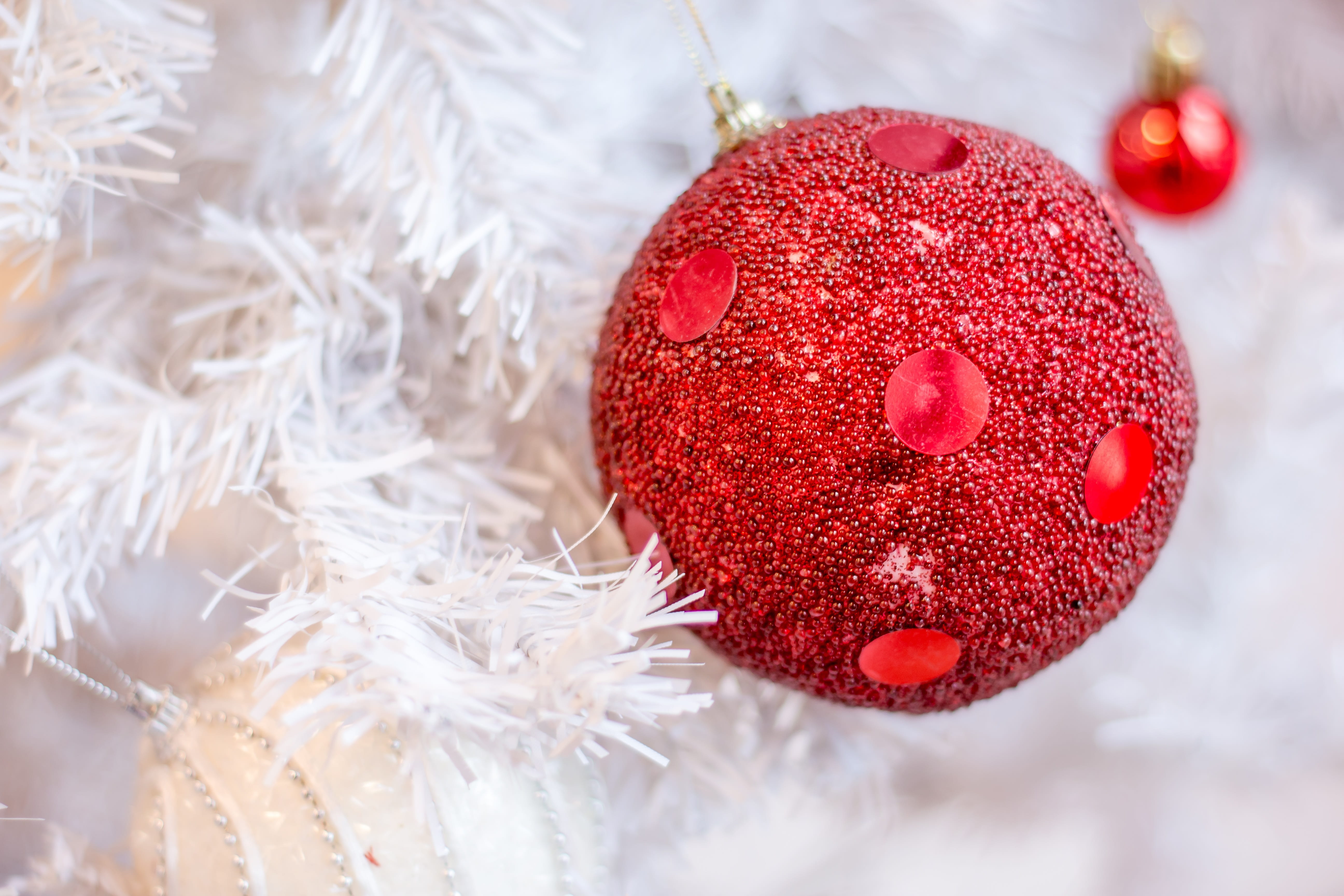 holiday, event, winter, new, focus on foreground, year, christmas decoration, invitation, calendar, happy new year, white, christmas tree, poster, 5K, HD Wallpaper