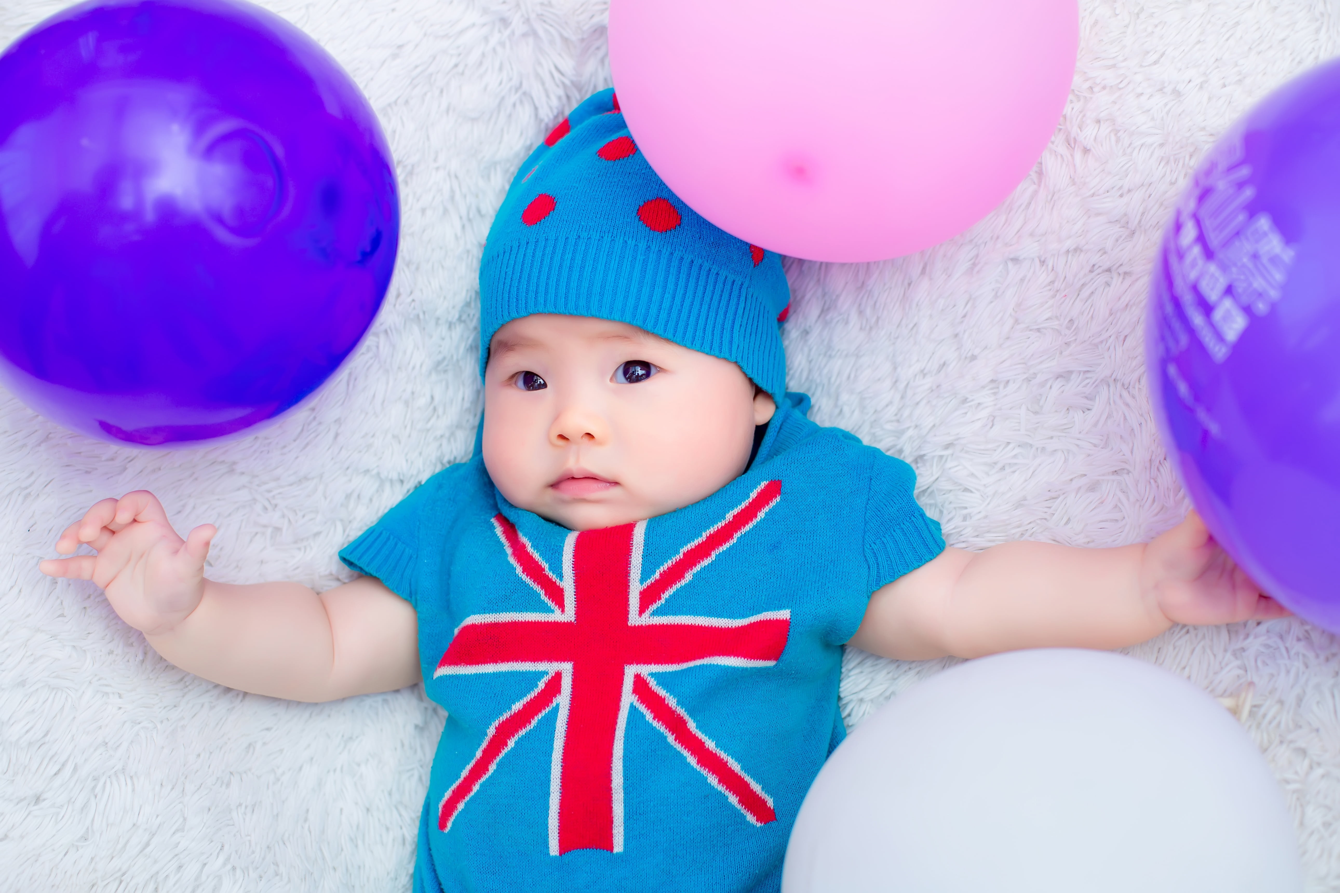 men, blue, fun, front view, baby, cute, people, caucasian Ethnicity, innocence, portrait, celebration, joy, smiling, small, toddler, two people, 5K, indoors, HD Wallpaper