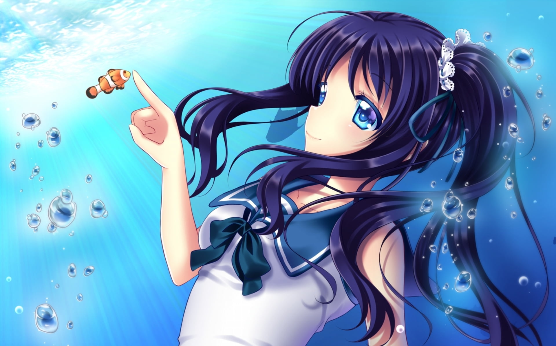 1080P, Anime, Nagi no Asukara, Chisaki Hiradaira, HD Wallpaper