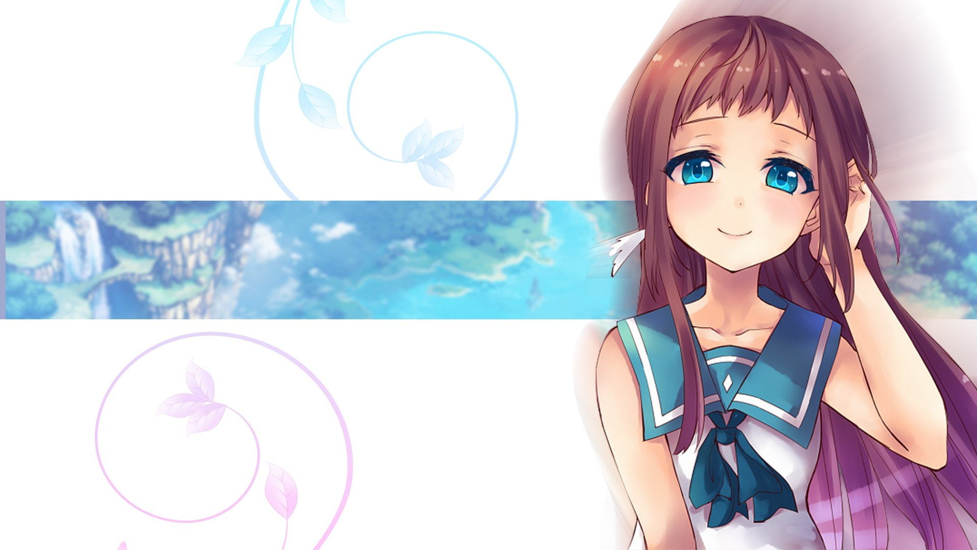1080P, Nagi No Asukara, Anime Girls, schoolgirls, Manaka Mukaido, HD Wallpaper