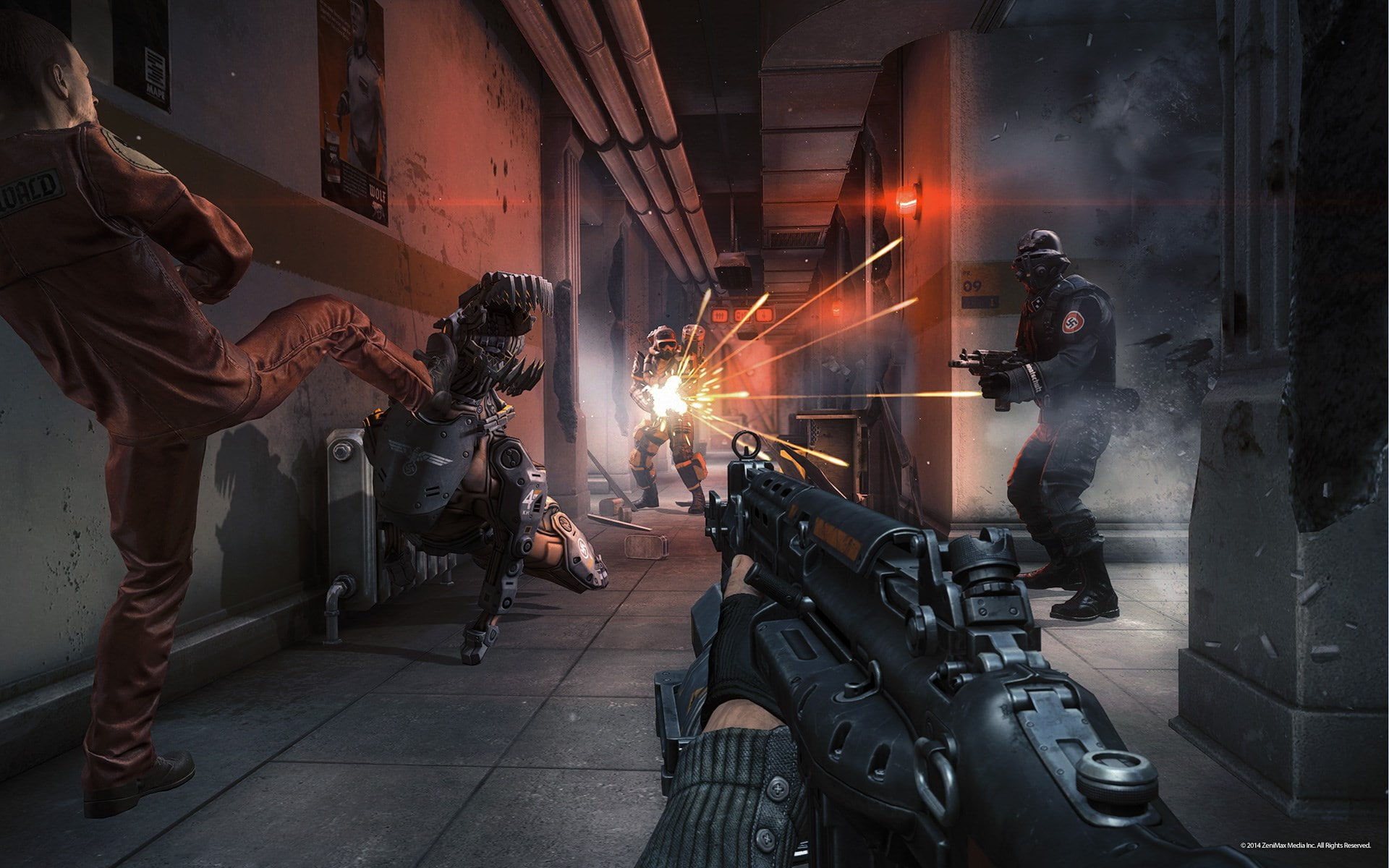 wolfenstein the new order, 1080P, HD Wallpaper