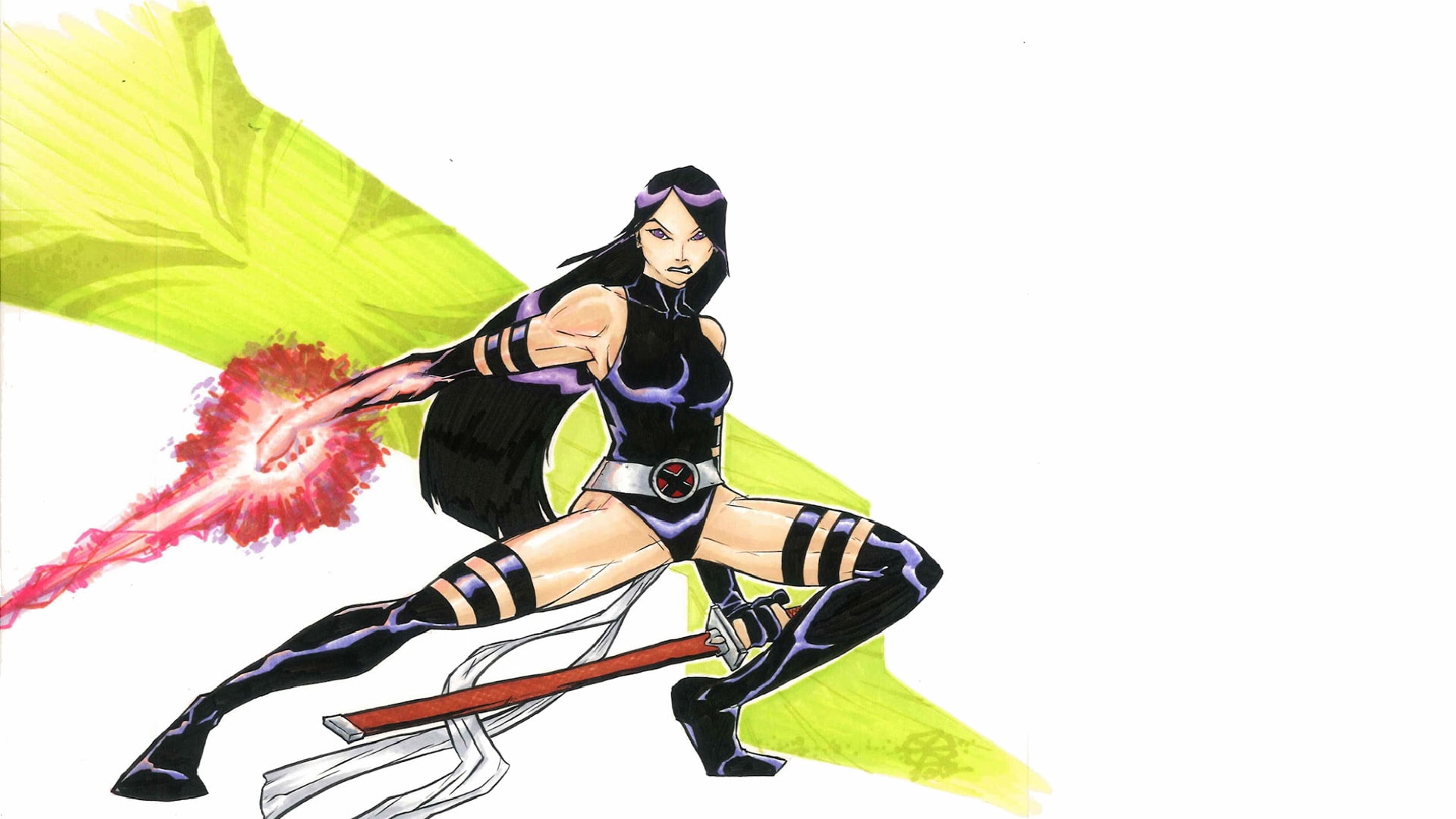 X-Men, Psylocke (Marvel Comics), 1080P, HD Wallpaper