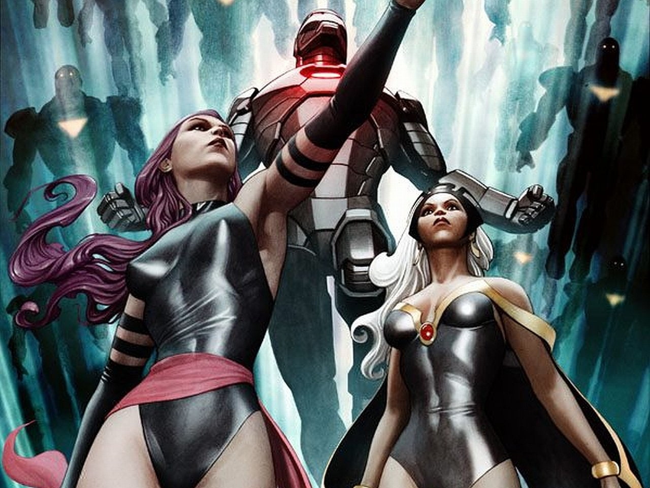 X-Men, Iron Man, 720P, Psylocke (Marvel Comics), HD Wallpaper
