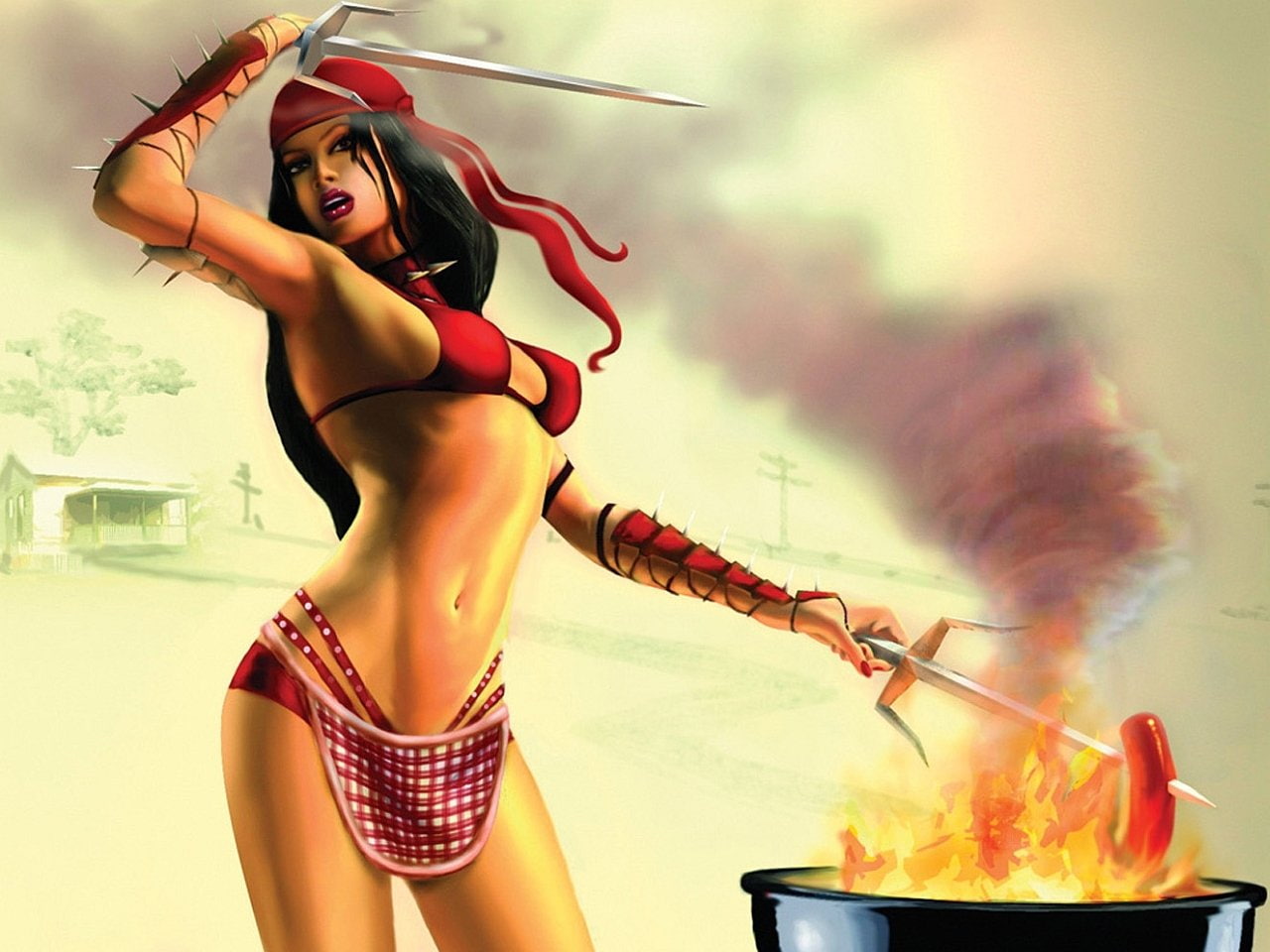 Comics, Elektra, Elektra (Marvel Comics), 720P, HD Wallpaper