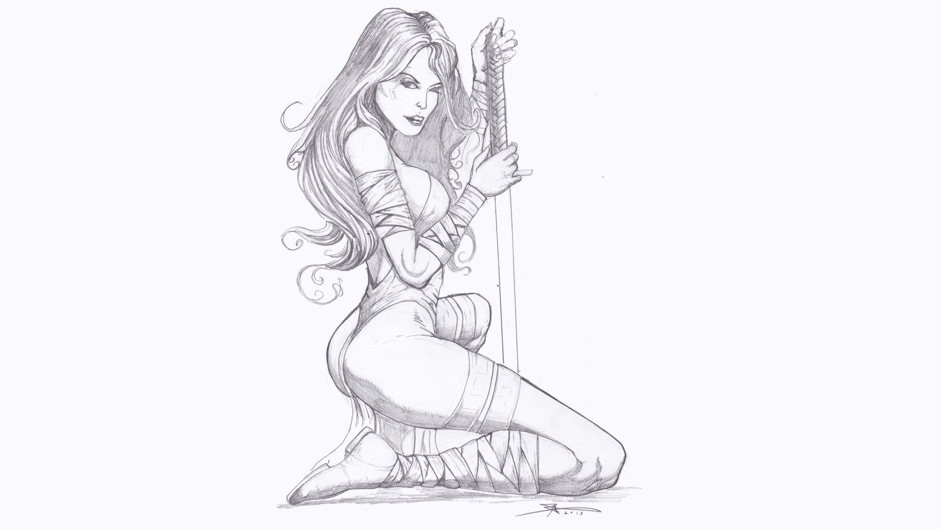 Elektra (Marvel Comics), Comics, Elektra, 1080P, HD Wallpaper