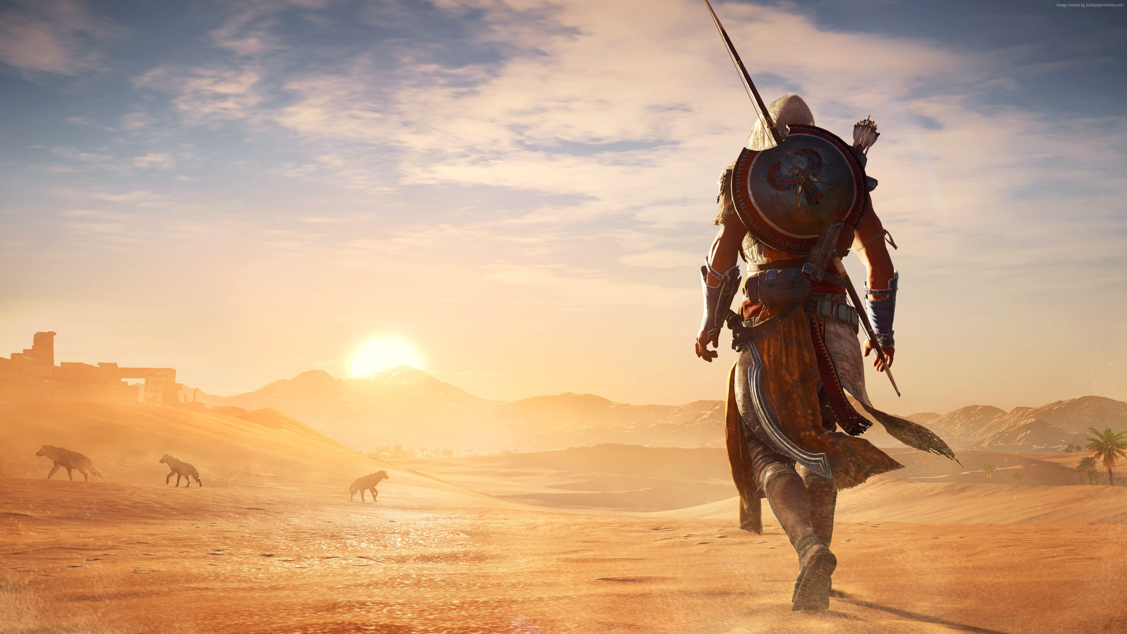 screenshot, 4K, 4k, Assassins Creed Origins, E3 2017, HD Wallpaper