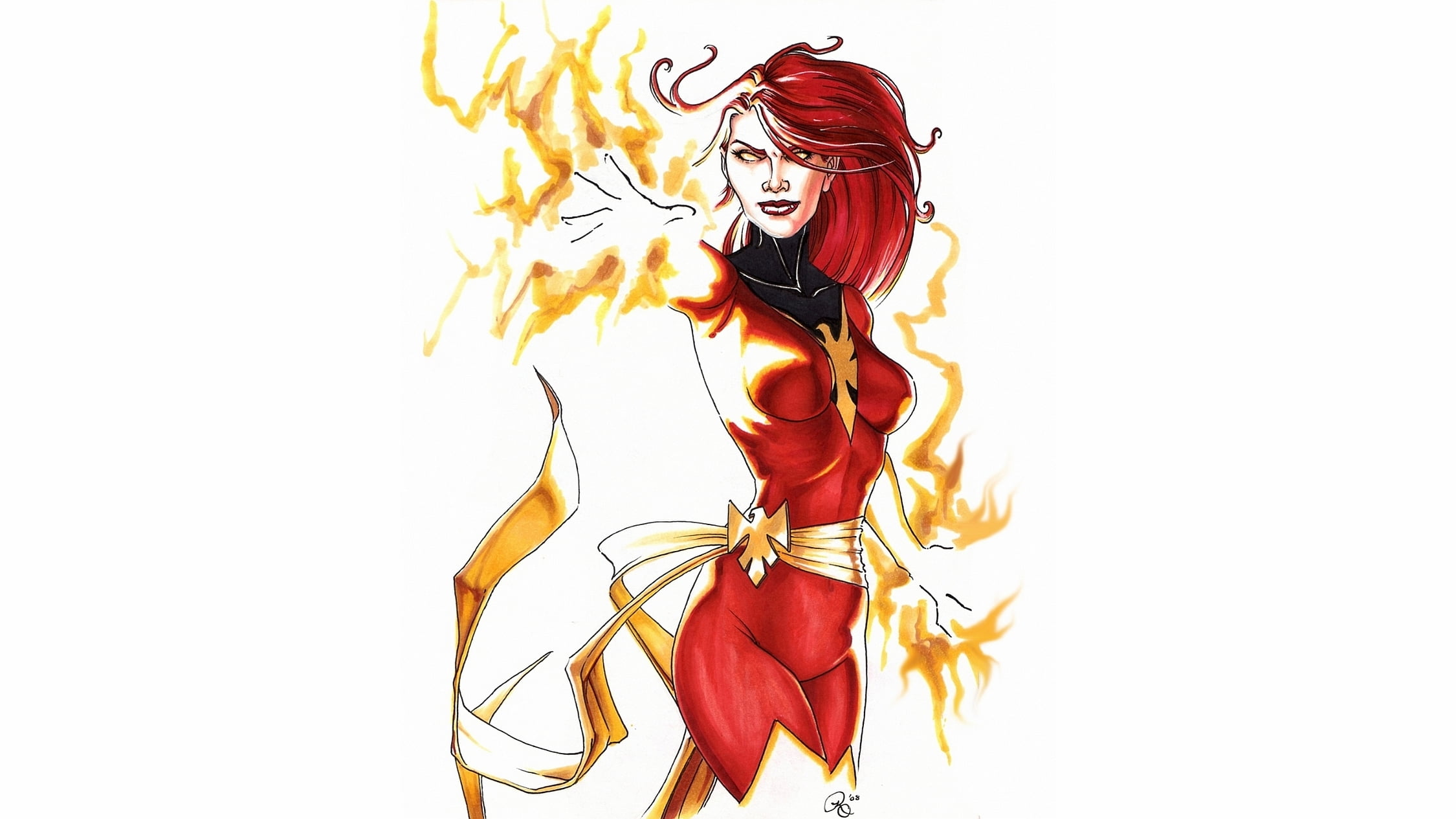 Phoenix (Marvel Comics), Dark Phoenix, Comics, 1080P, HD Wallpaper