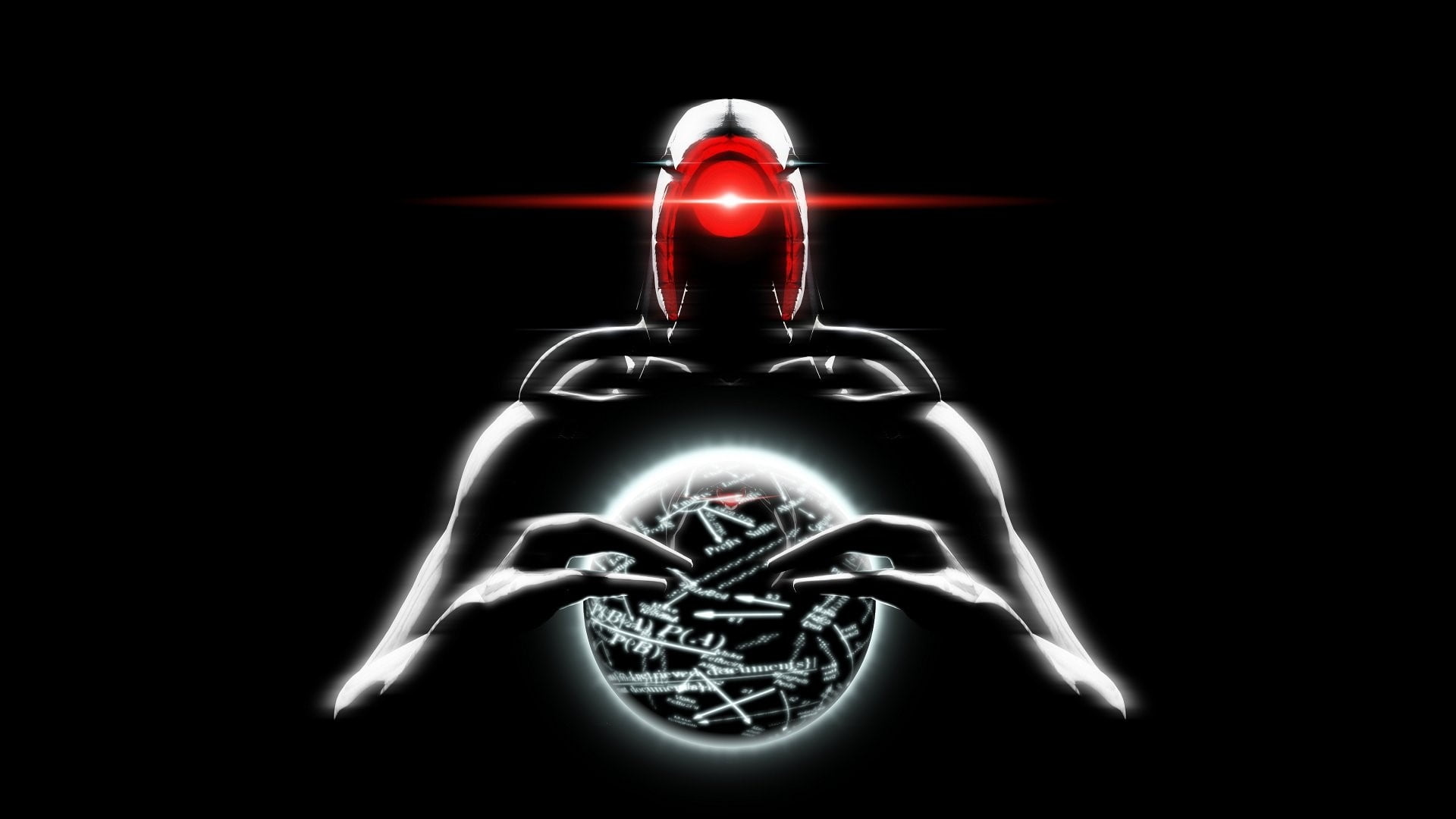 indoors, reflection, technology, studio shot, 1080P, motion, red, Light, diamond - gemstone, science, people, black background, glowing, Geth, silver colored, HD Wallpaper