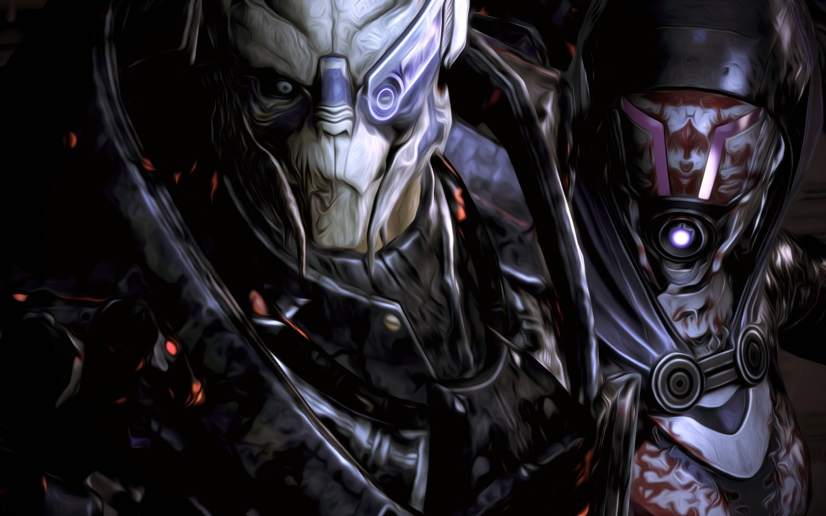 tali, effect, 720P, garrus, mass, HD Wallpaper