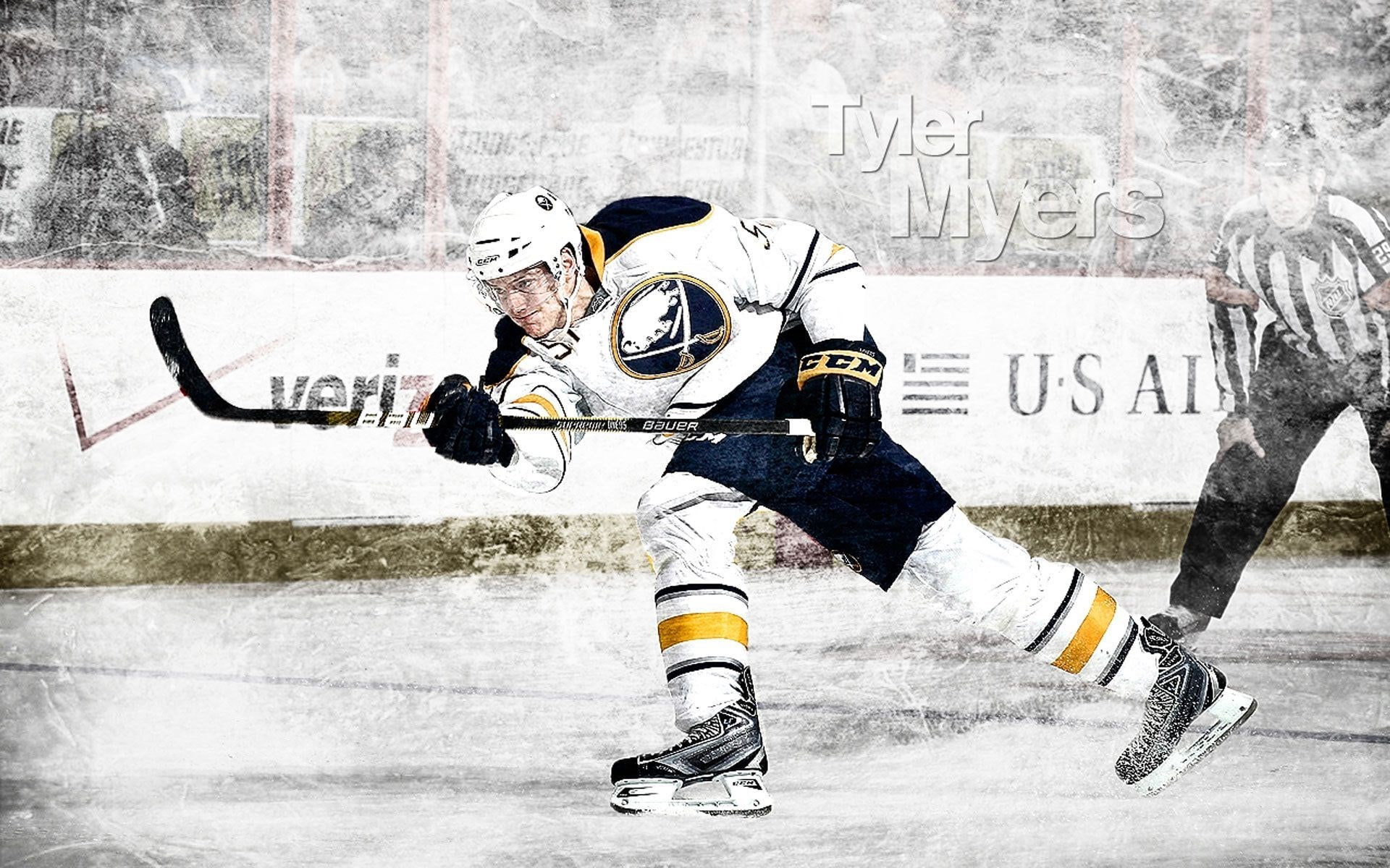 ice-skating, sport, playing, real people, winter sport, holding, cold temperature, full length, 1080P, western script, ice hockey, day, graffiti, snow, HD Wallpaper