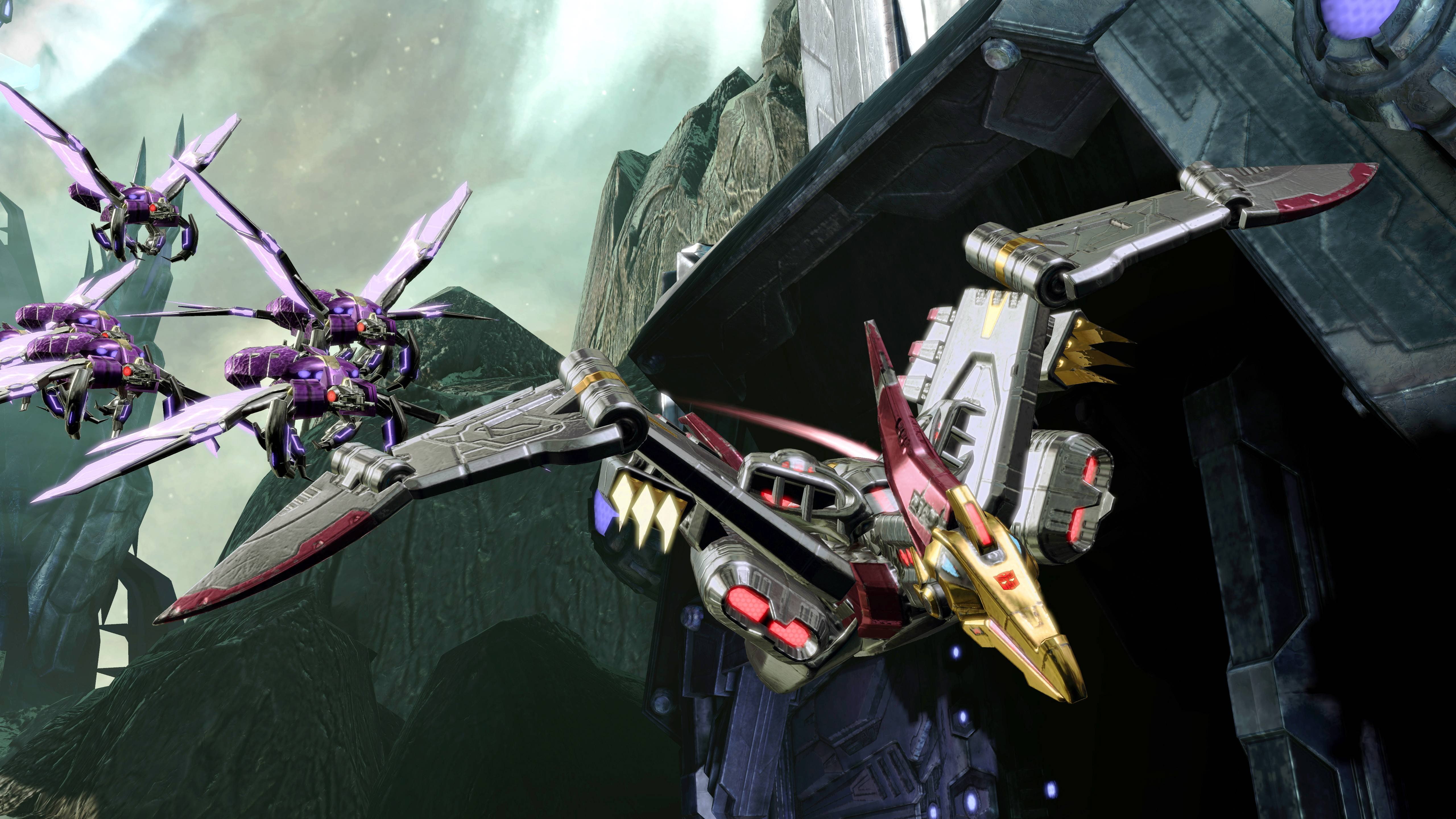 fighting, 5K, shooter, sci-fi, transformers, fall, mecha, action, cybertron, HD Wallpaper
