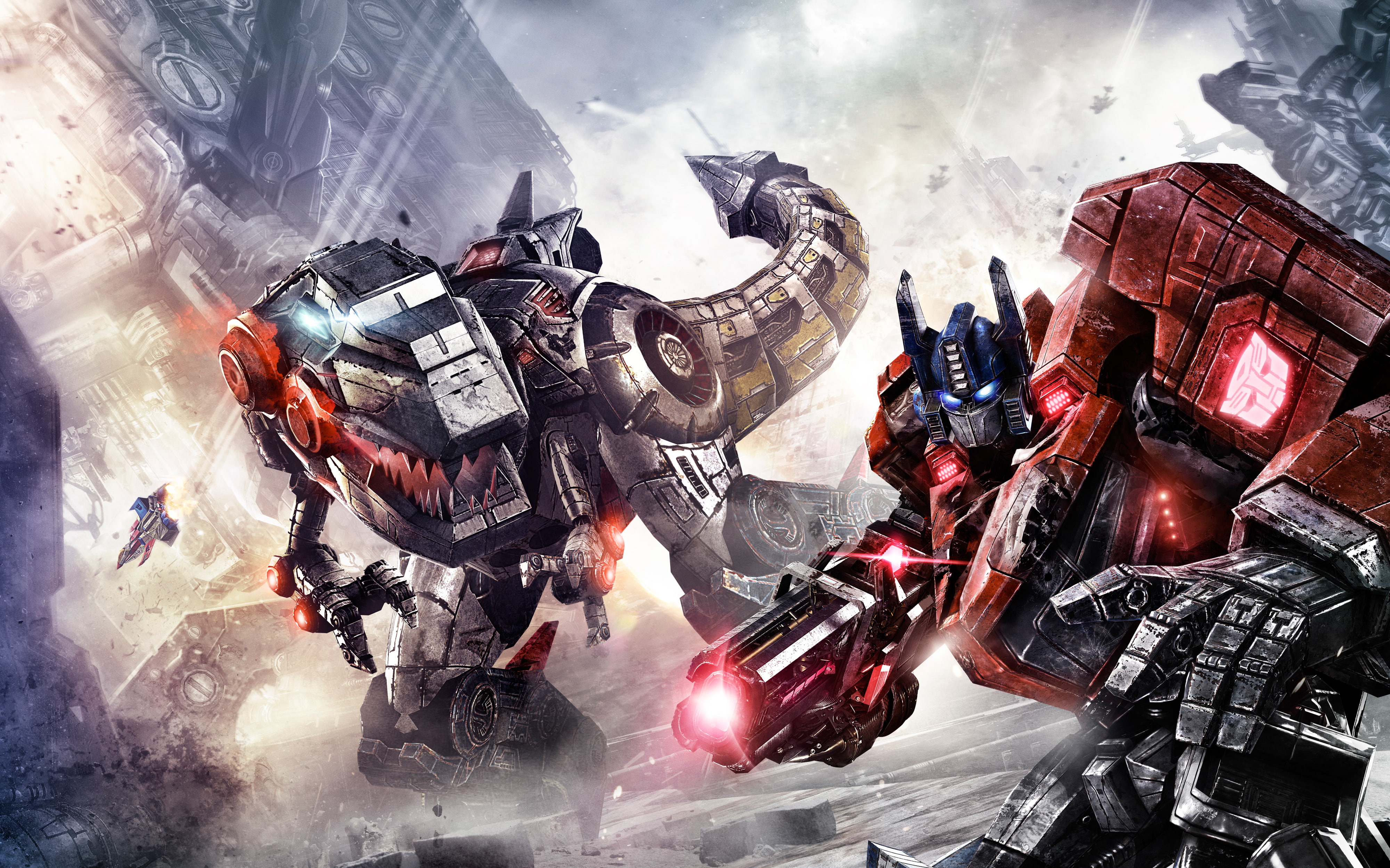 Transformers, Fall, 4K, Cybertron, HD Wallpaper