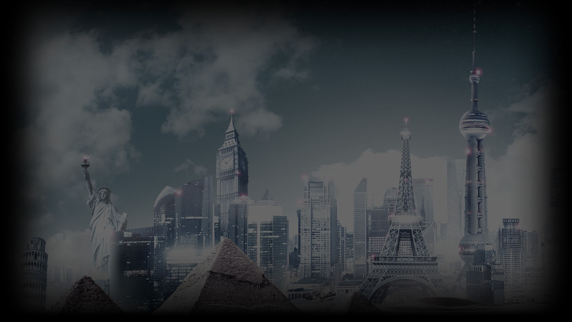urban skyline, sid meiers civilization v, 1080P, development, architecture, crane - construction machinery, cityscape, cloud - sky, no people, tower, air pollution, HD Wallpaper