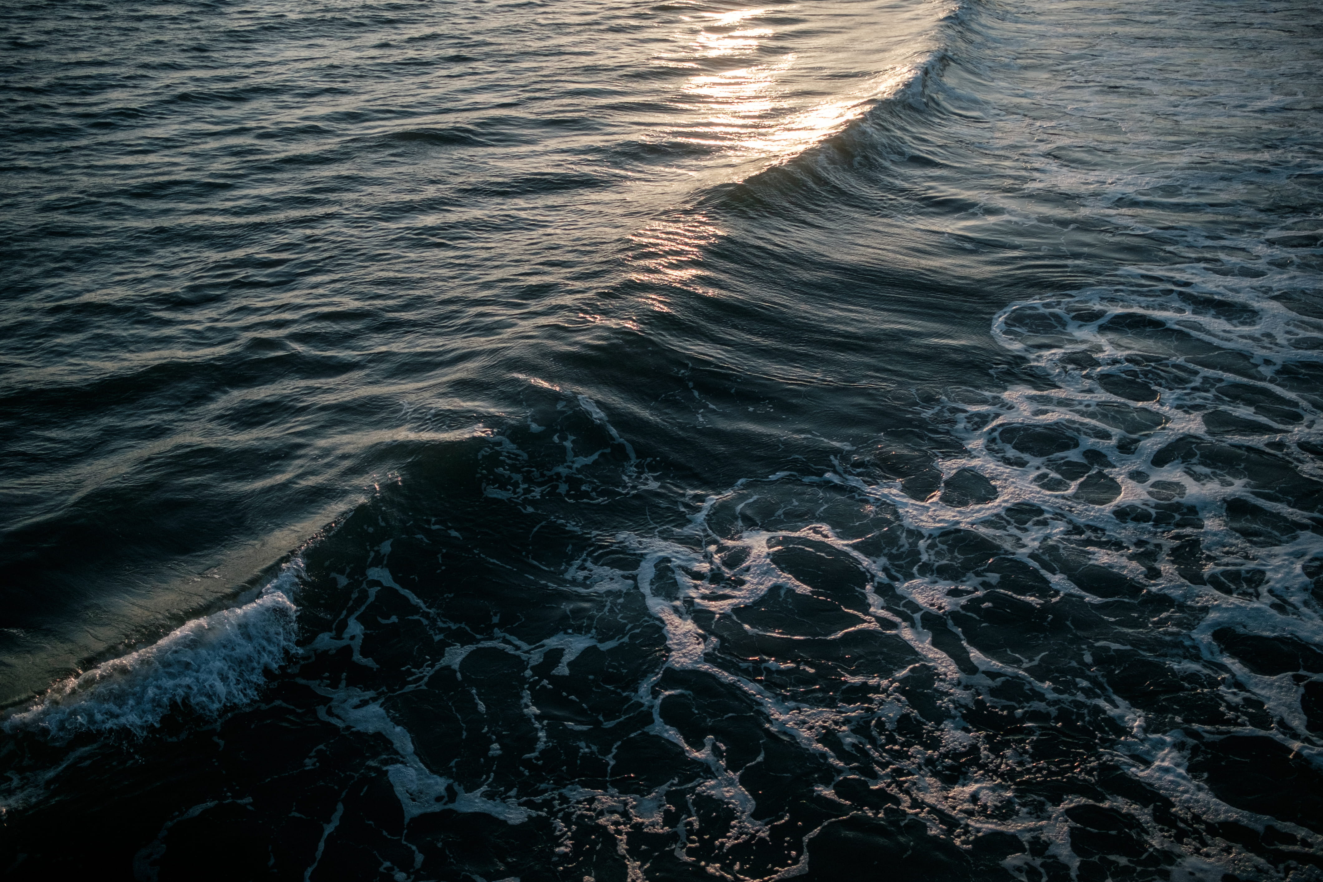 wake - water, high angle view, seafoam, motion, rippled, tide, ventura, swell, scenics - nature, nature, 4K, rising, ocean, beauty in nature, coast, tranquility, HD Wallpaper
