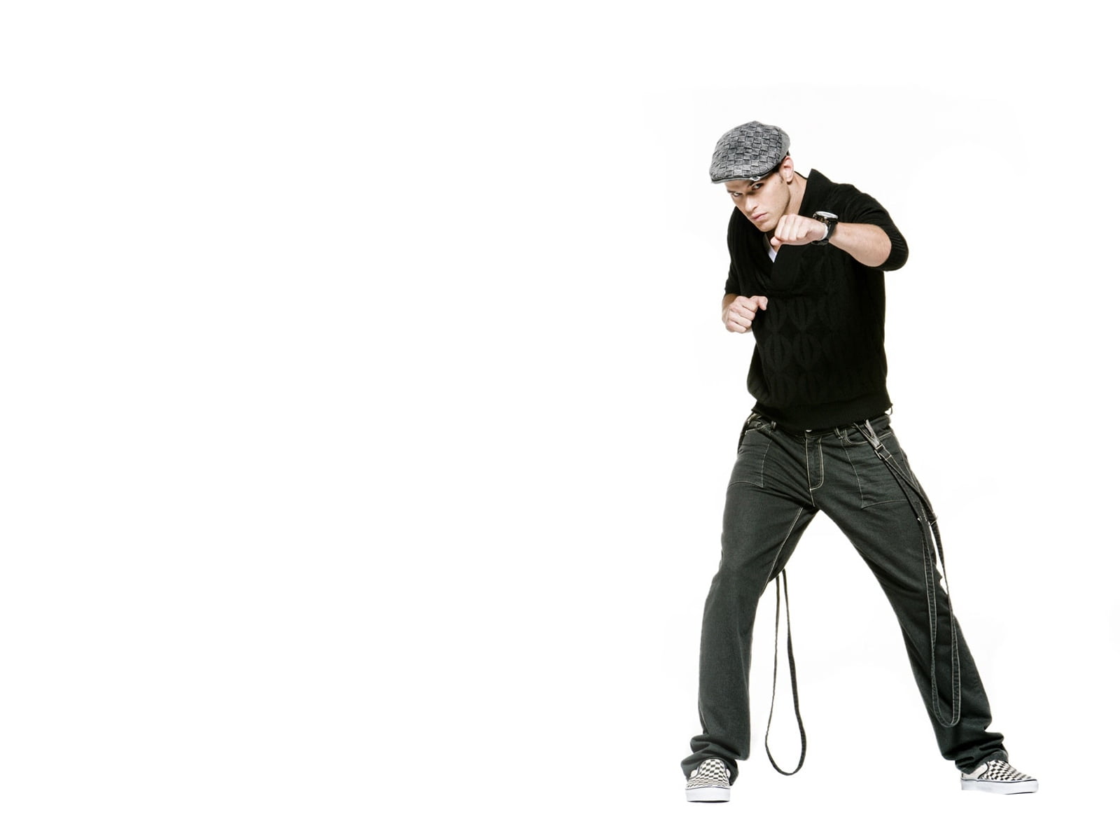 copy space, males, 720P, young Adult, one Person, white Background, black, leisure activity, cut Out, people, full Length, action, studio Shot, standing, HD Wallpaper