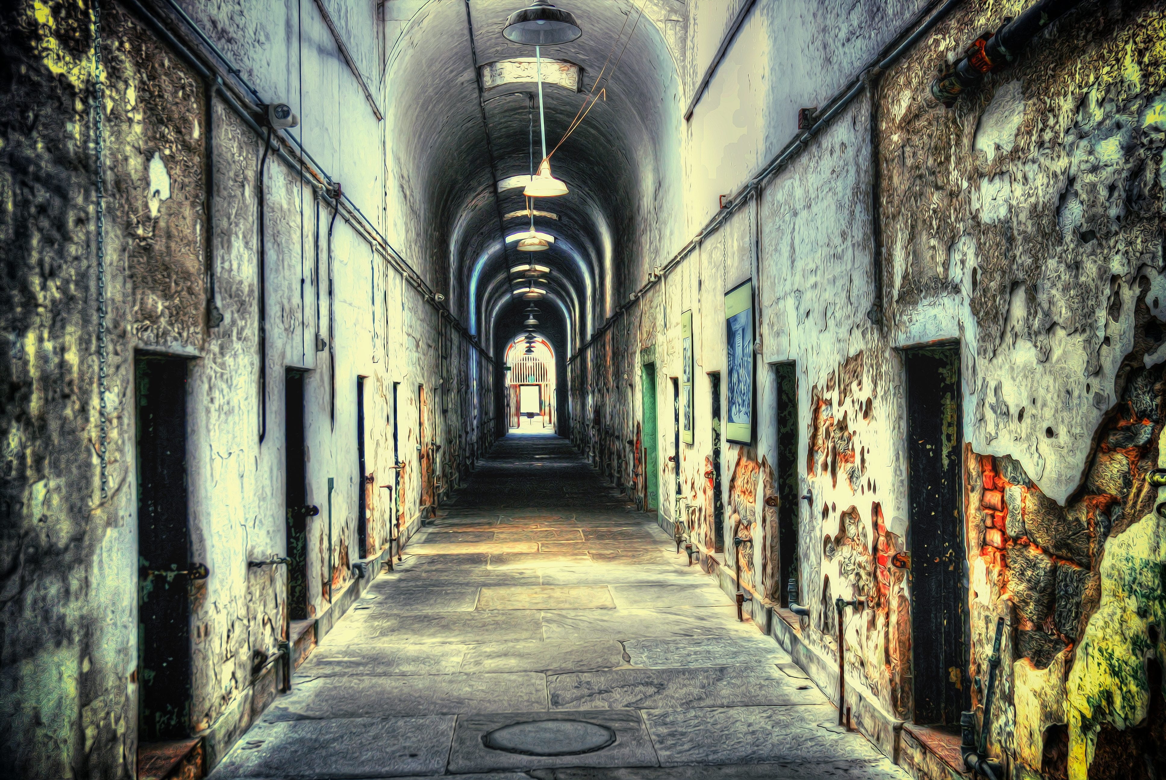 fear, light, interior, indoors, dark, day, 4K, no people, arch, wall - building feature, hdr, scary, damaged, abandon, photography, direction, the way forward, HD Wallpaper