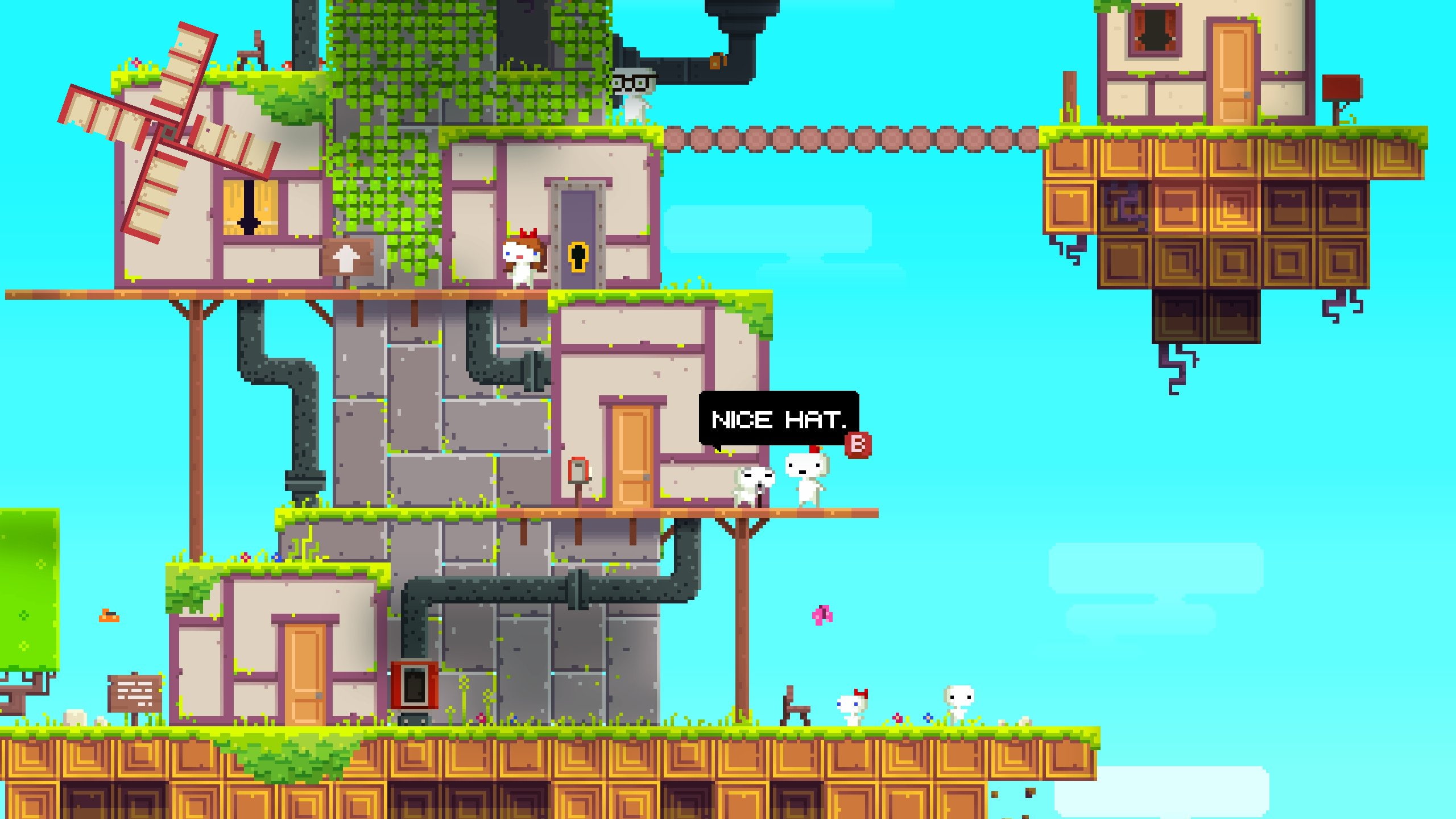 fez-game, fantasy, platform, puzzle, fez, adventure, 2K, sci-fi, HD Wallpaper