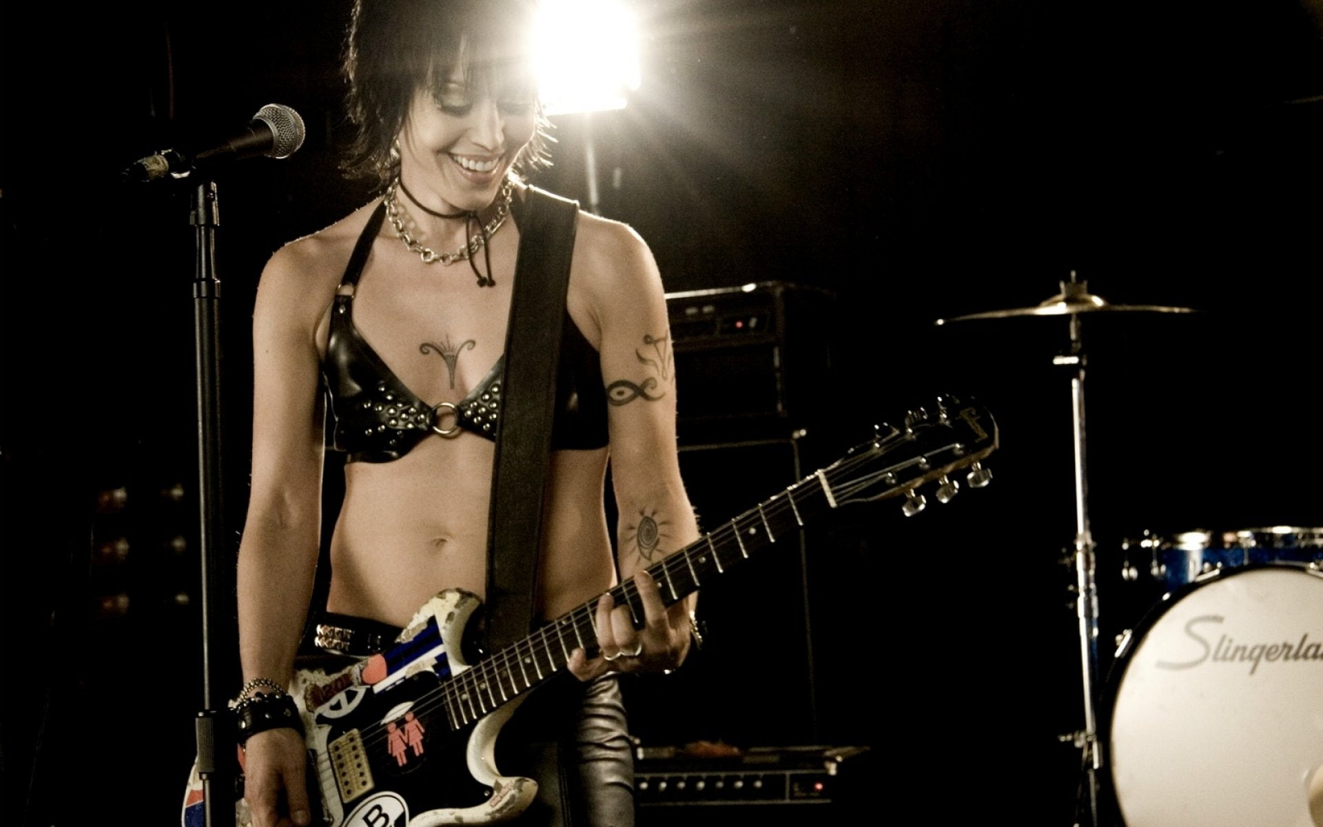 guitar, punk, hard, 1080P, singer, heartbreakers, runaways, joan, rock, jett, HD Wallpaper