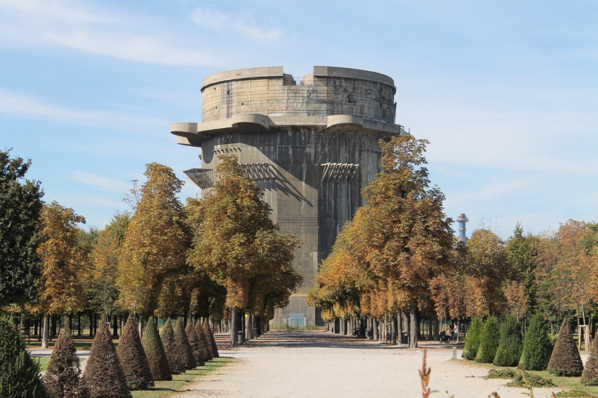 cloud - sky, growth, change, 1080P, augarten palais, flowers, building, city, tree, the way forward, forest, nature, park, trees, garden, flakturm, history, HD Wallpaper