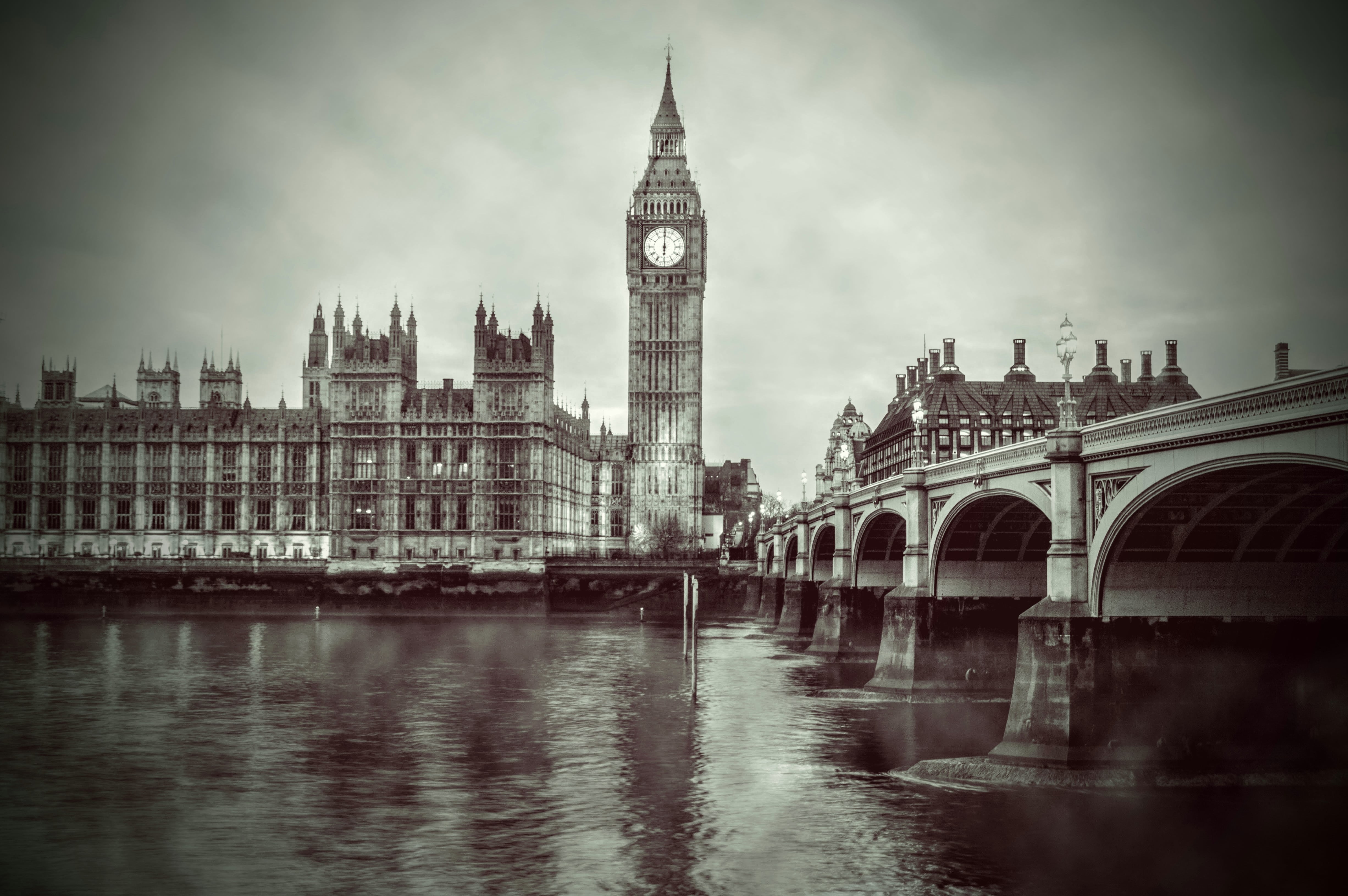england, building exterior, travel destinations, british, gothic style, bridge, photography, building, built structure, no people, architecture, thames River, HD Wallpaper