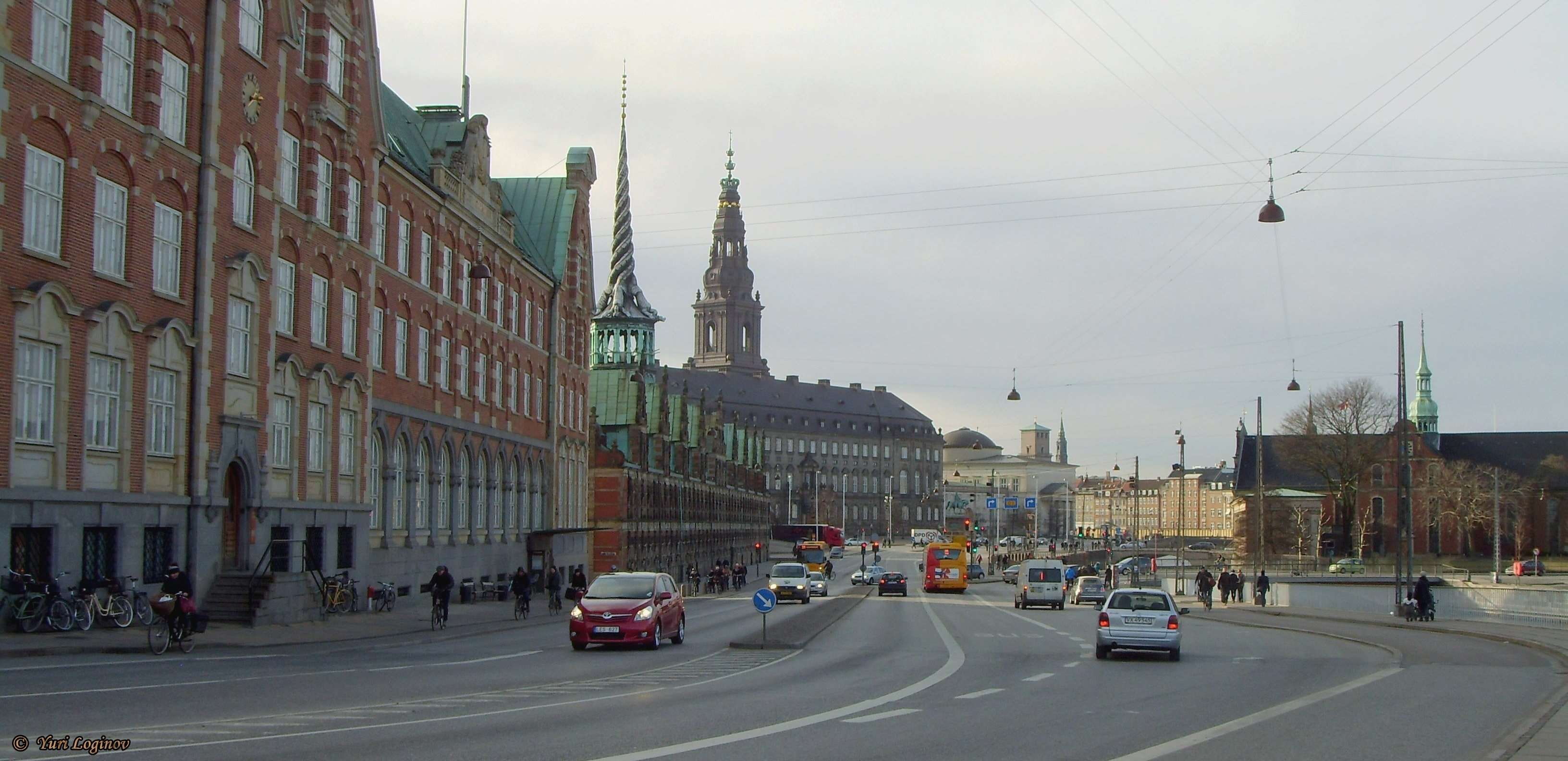 road, city street, nature, outdoors, architecture, city, street, motor vehicle, day, copenhagen, christiansborg palace, christiansborg slot, mode of transportation, HD Wallpaper