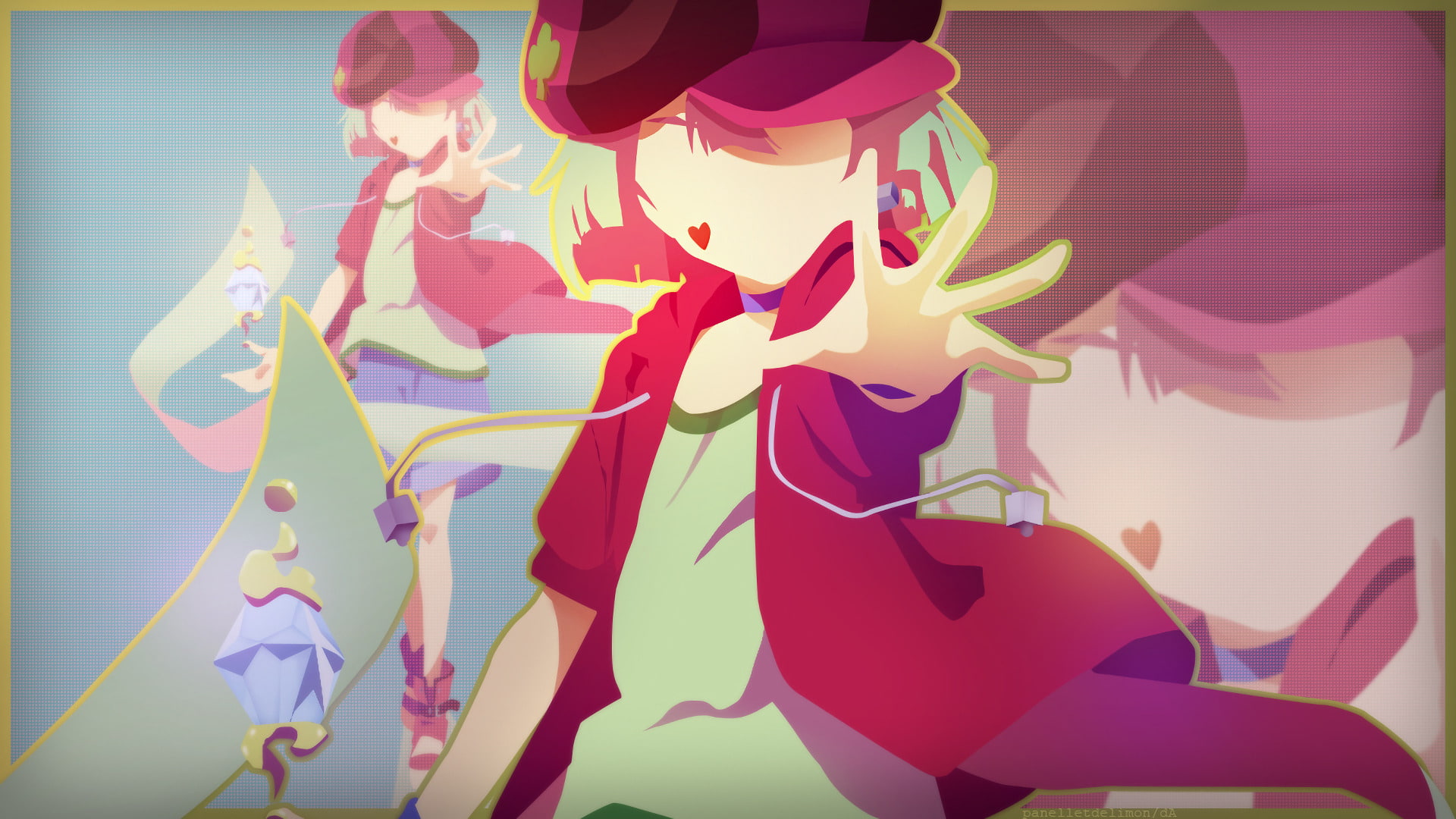 No Game No Life, Tet (No Game No Life), Hat, Shorts, Minimalist, Anime, 1080P, Collar, HD Wallpaper