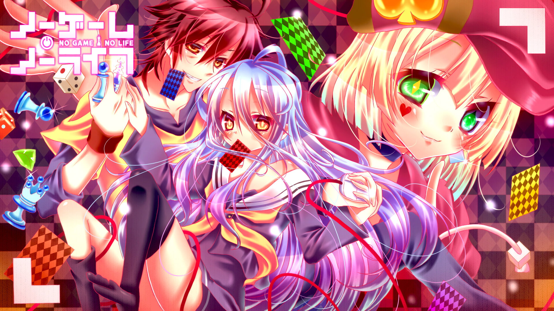 Anime, No Game No Life, 1080P, Tet (No Game No Life), Shiro (No Game No Life), Sora (No Game No Life), HD Wallpaper