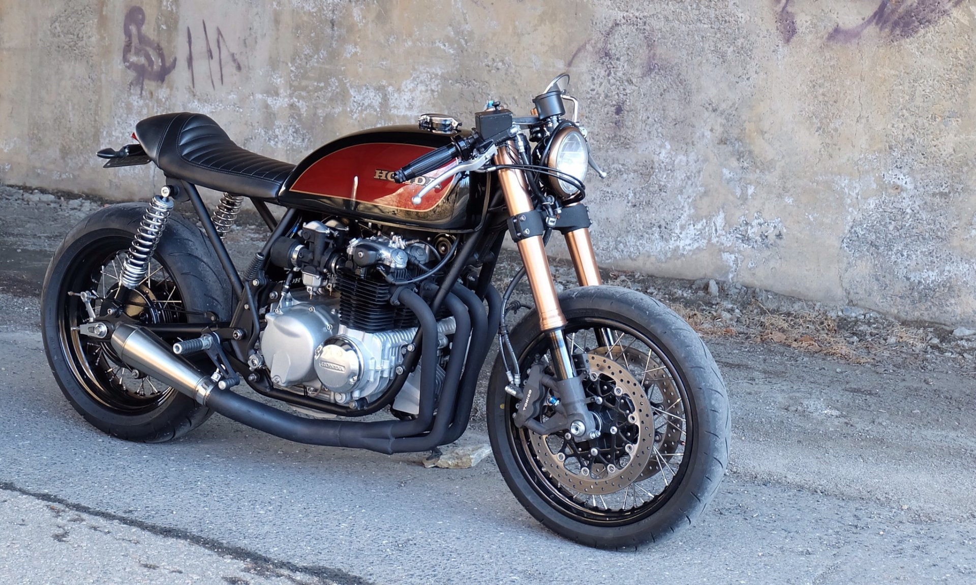 Honda CB550, 1080P, Honda, Motorcycle, HD Wallpaper