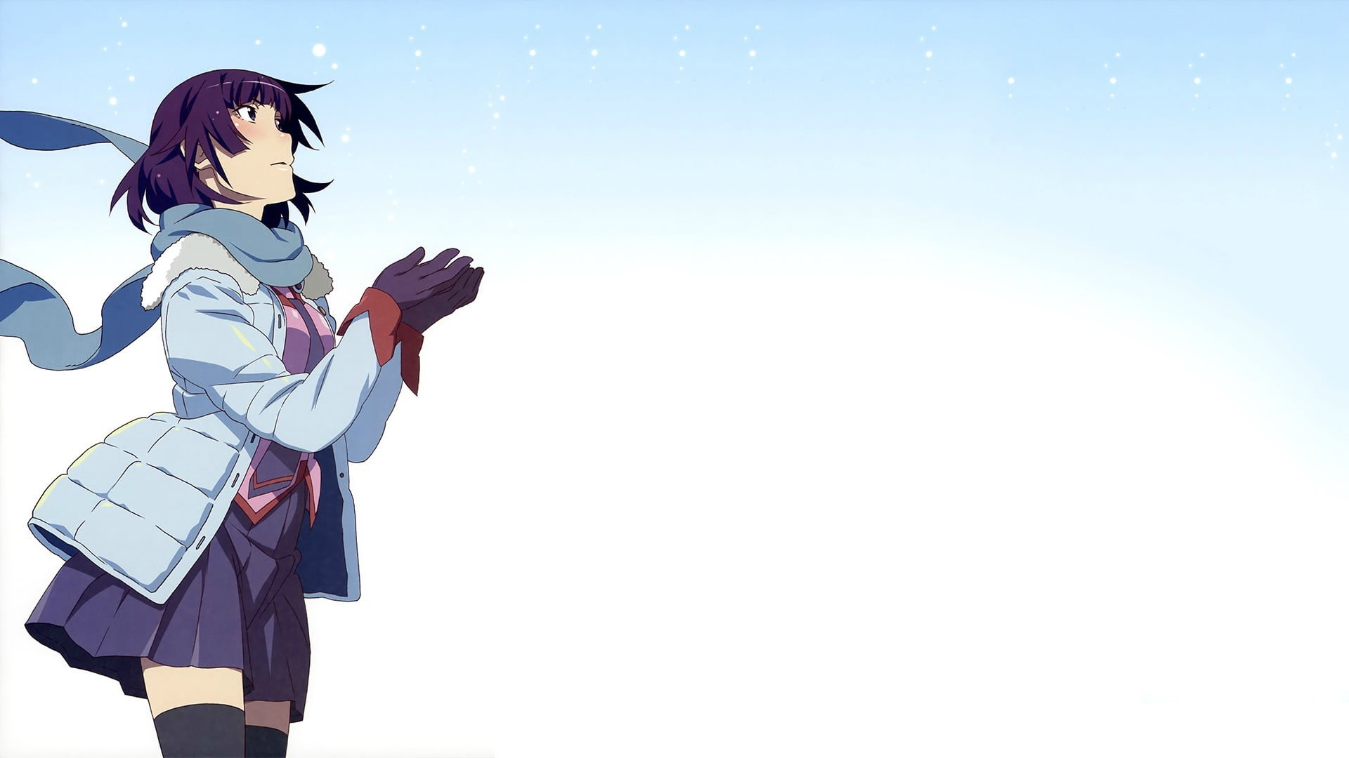 one person, nature, Senjougahara Hitagi, young adult, 1080P, fashion, beautiful woman, three quarter length, Monogatari Series, adult, leisure activity, HD Wallpaper