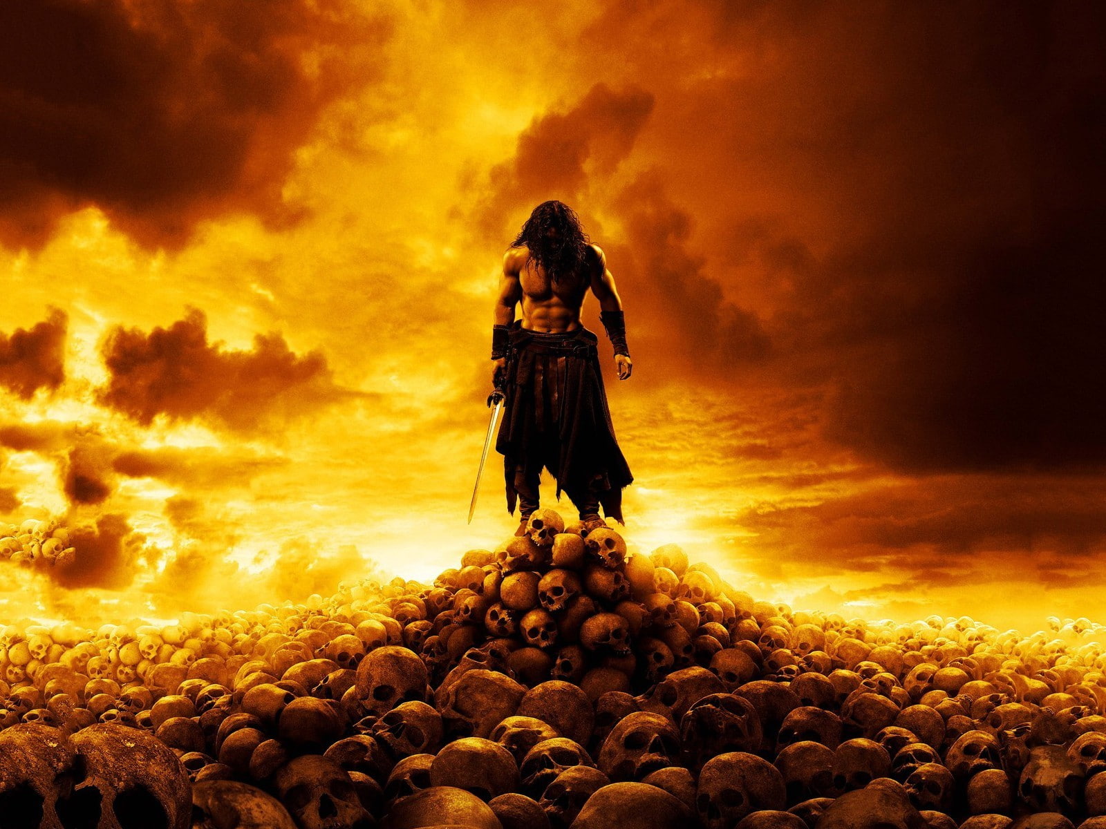 skull, 720P, Conan The Barbarian, HD Wallpaper