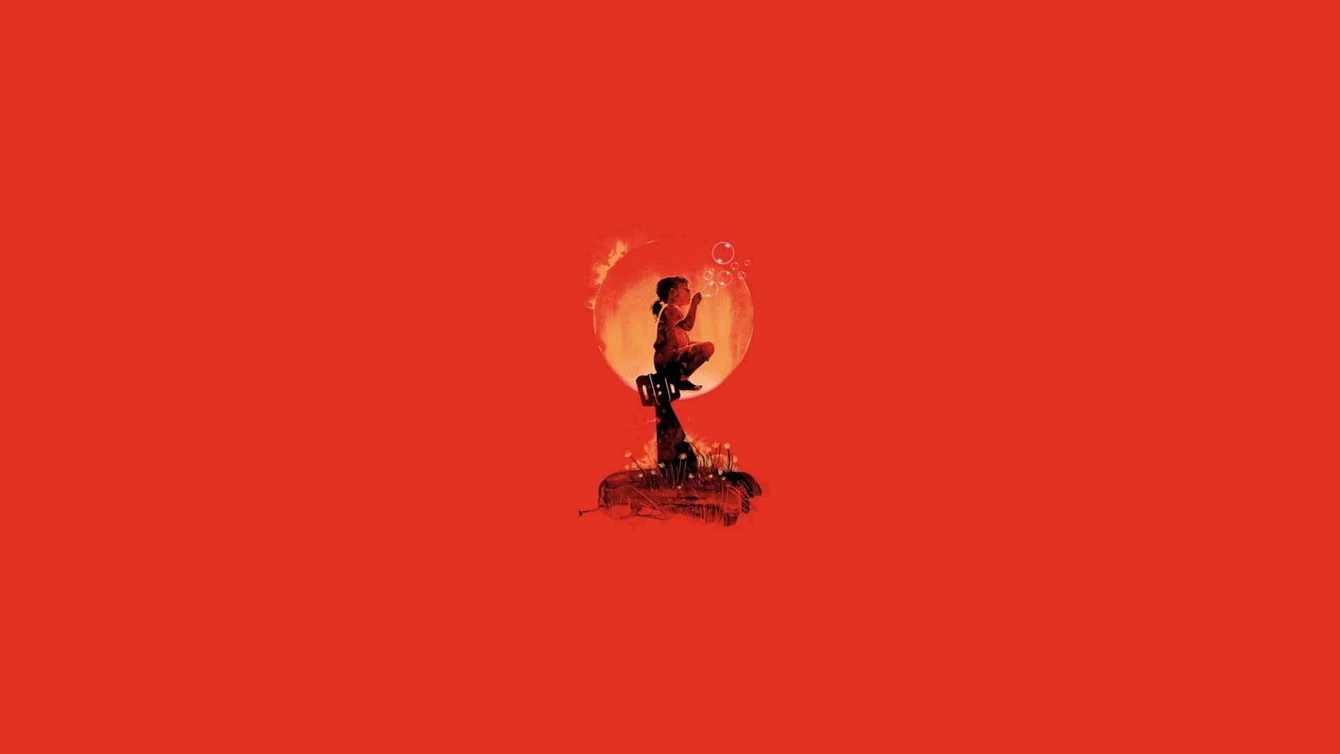 lighting equipment, electricity, full length, arts culture and entertainment, minimalistic, copy space, sunset, glowing, Atomic, 1080P, war, solid, simplistic, HD Wallpaper