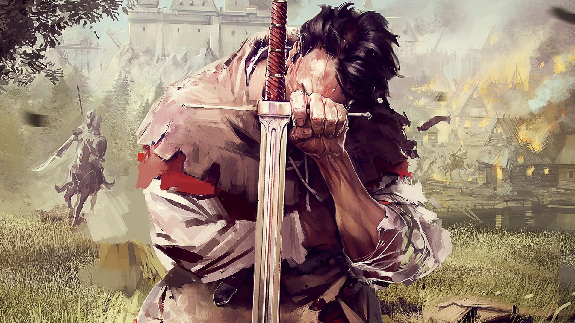 1080P, kingdom come: deliverance, rpg games, Games, sword, knight, artwork, HD Wallpaper