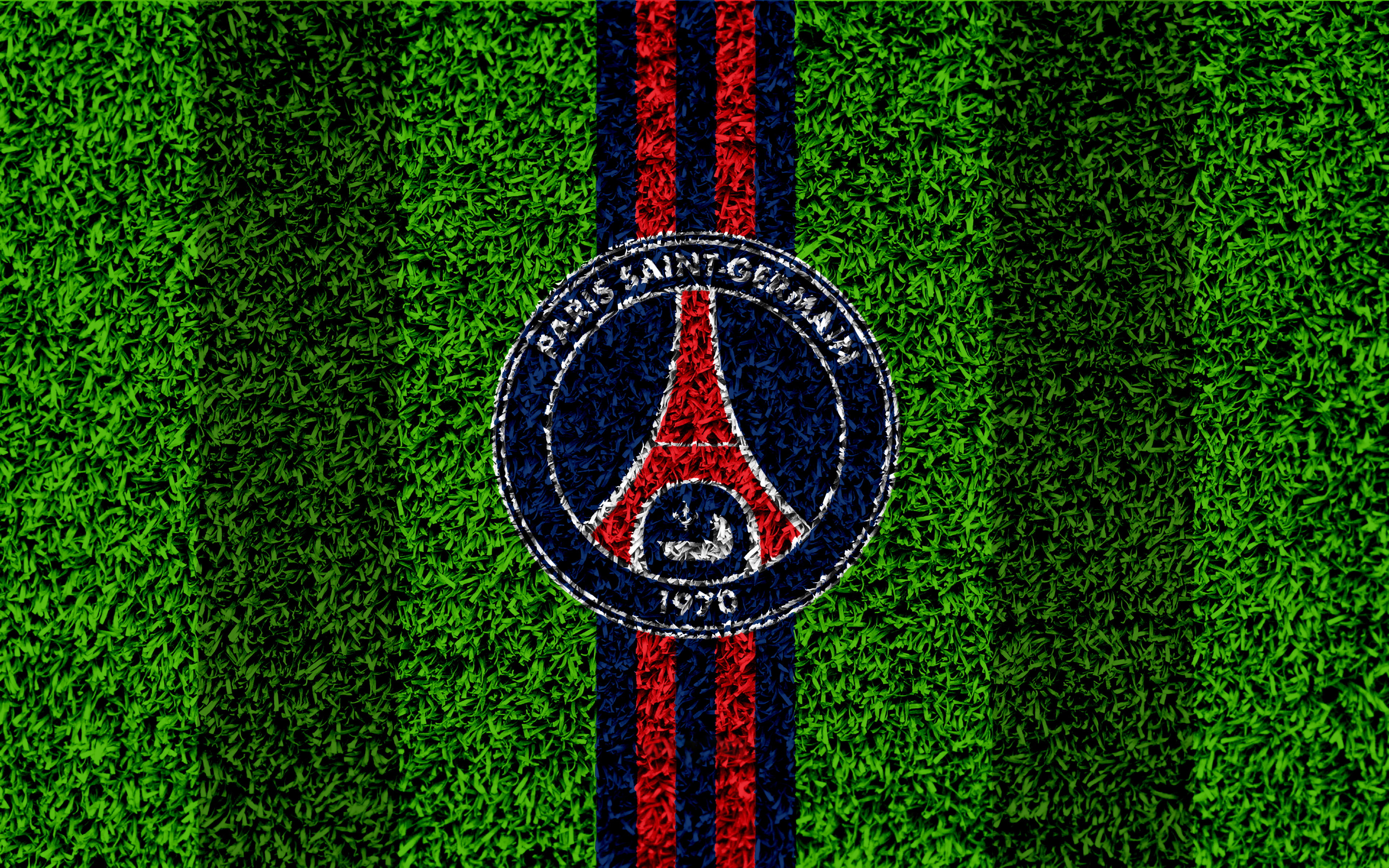 Paris Saint-Germain F.C., Logo, Soccer, 4K, HD Wallpaper