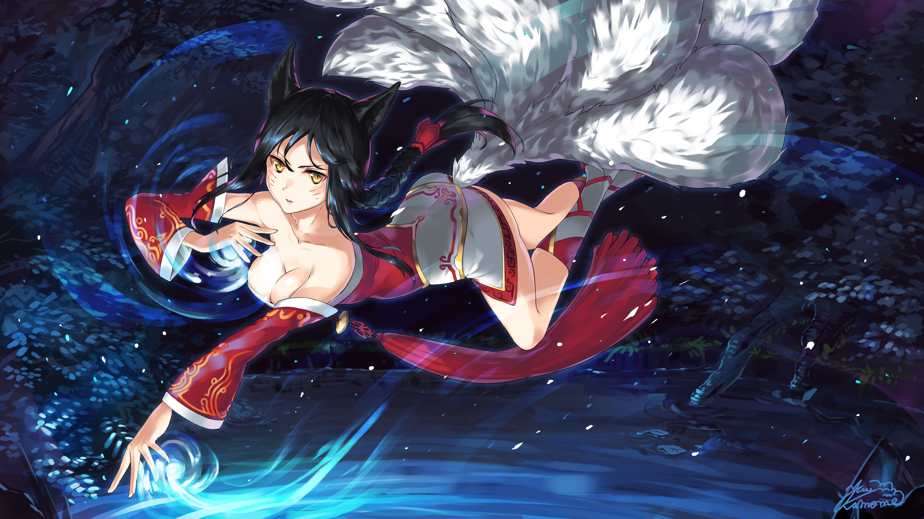 2K, Ari, Ahri (League of Legends), League of Legends, HD Wallpaper