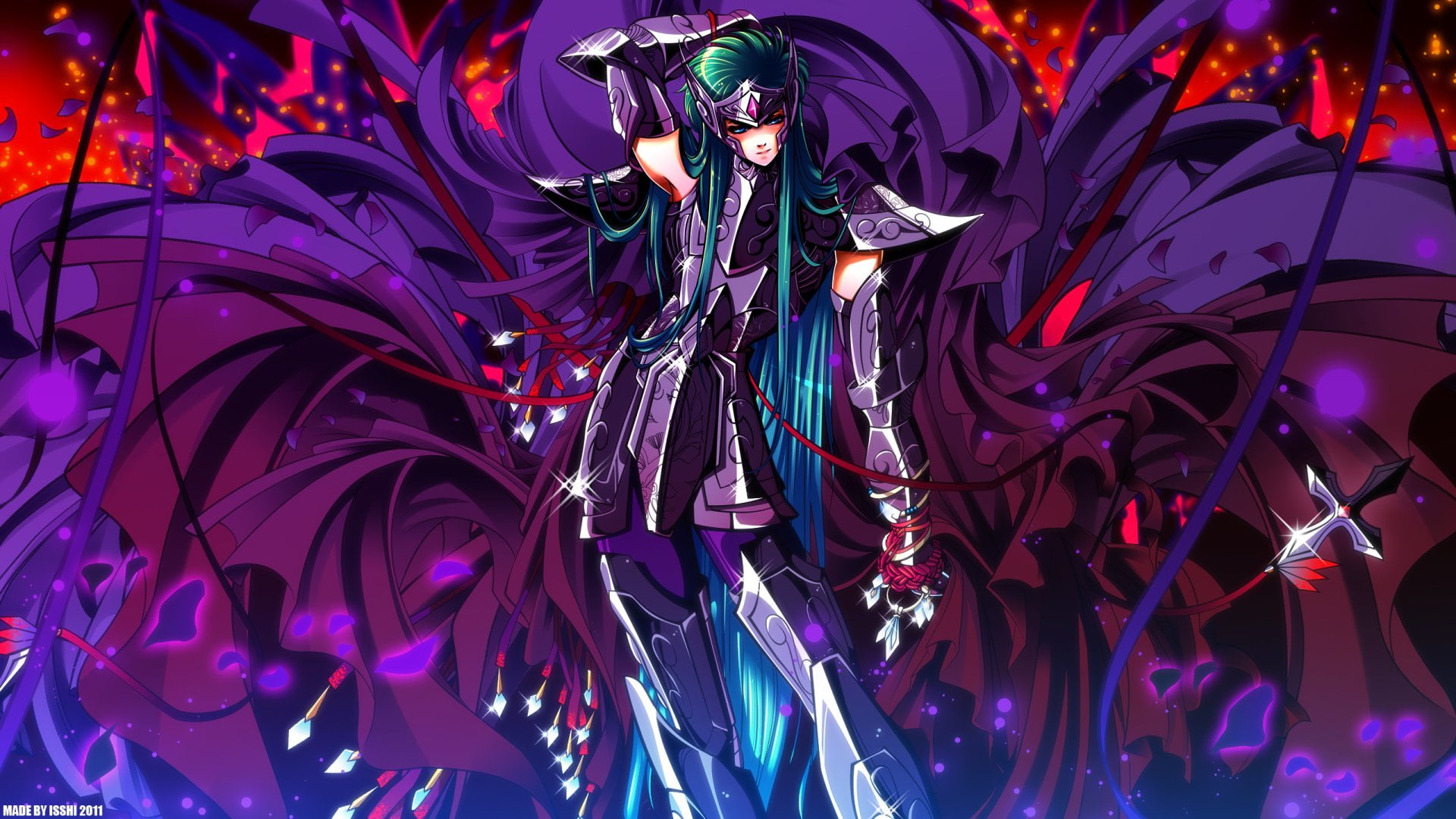 purple, event, lifestyles, adult, arts culture and entertainment, illuminated, Saint Seiya, standing, leisure activity, 1080P, young adult, nightlife, HD Wallpaper