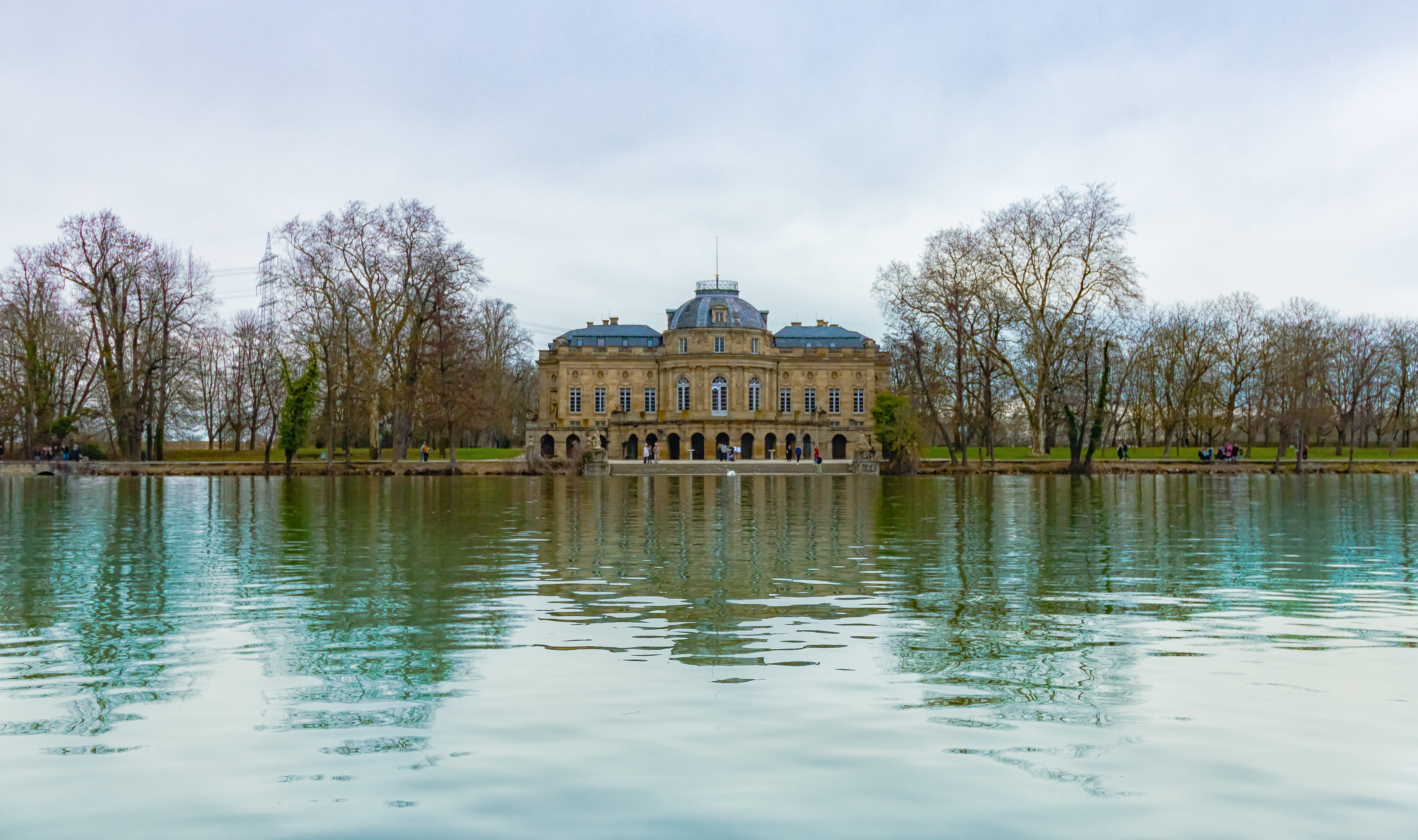 water, plant, reflection, tree, destinations, nature, luxury, visits, europe, castle, 4K, built structure, tourism, pond, peaceful, sky, culture, building exterior, HD Wallpaper