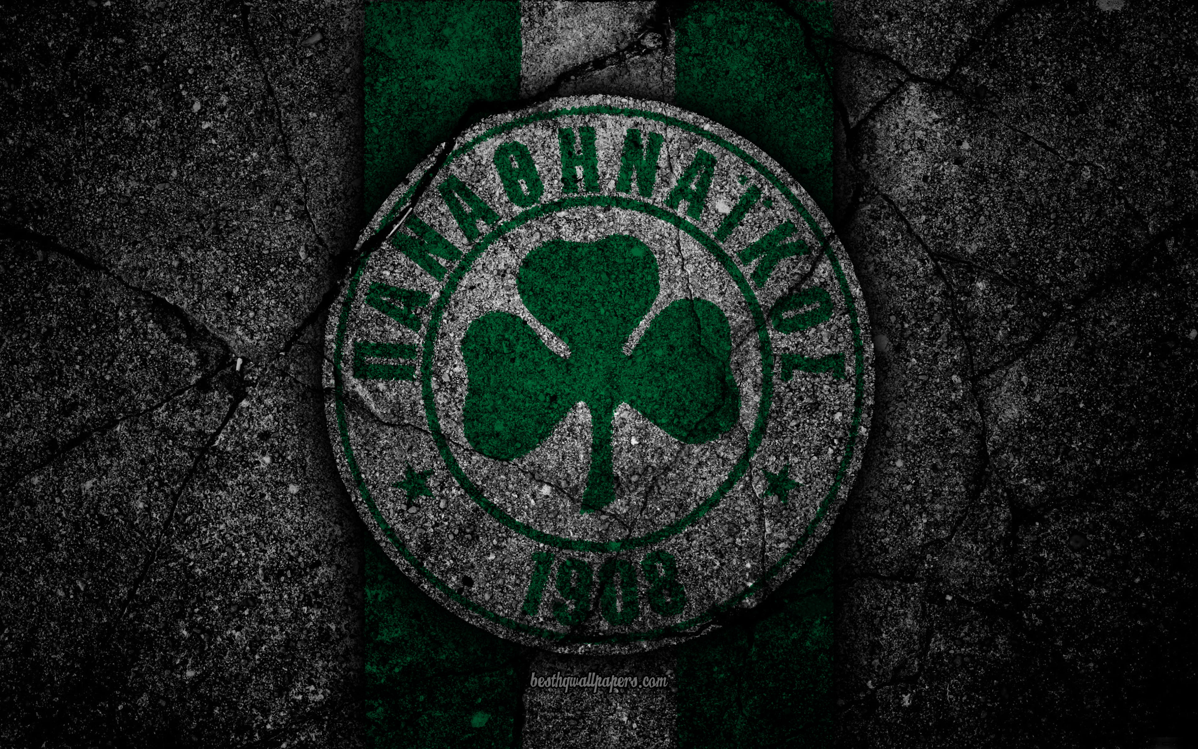 Emblem, Panathinaikos F.C., Logo, 4K, Soccer, HD Wallpaper