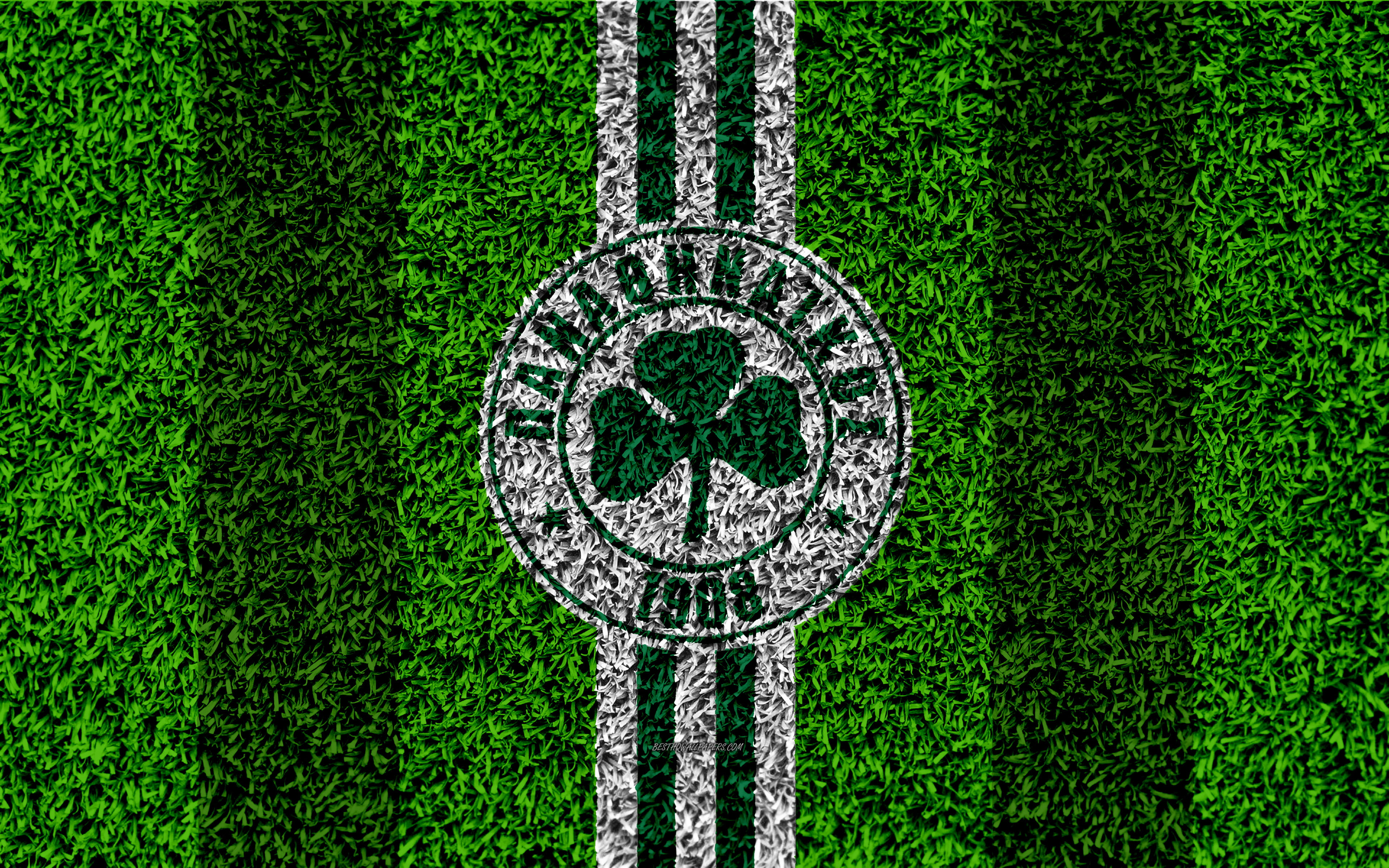 Soccer, Emblem, Logo, 4K, Panathinaikos F.C., HD Wallpaper