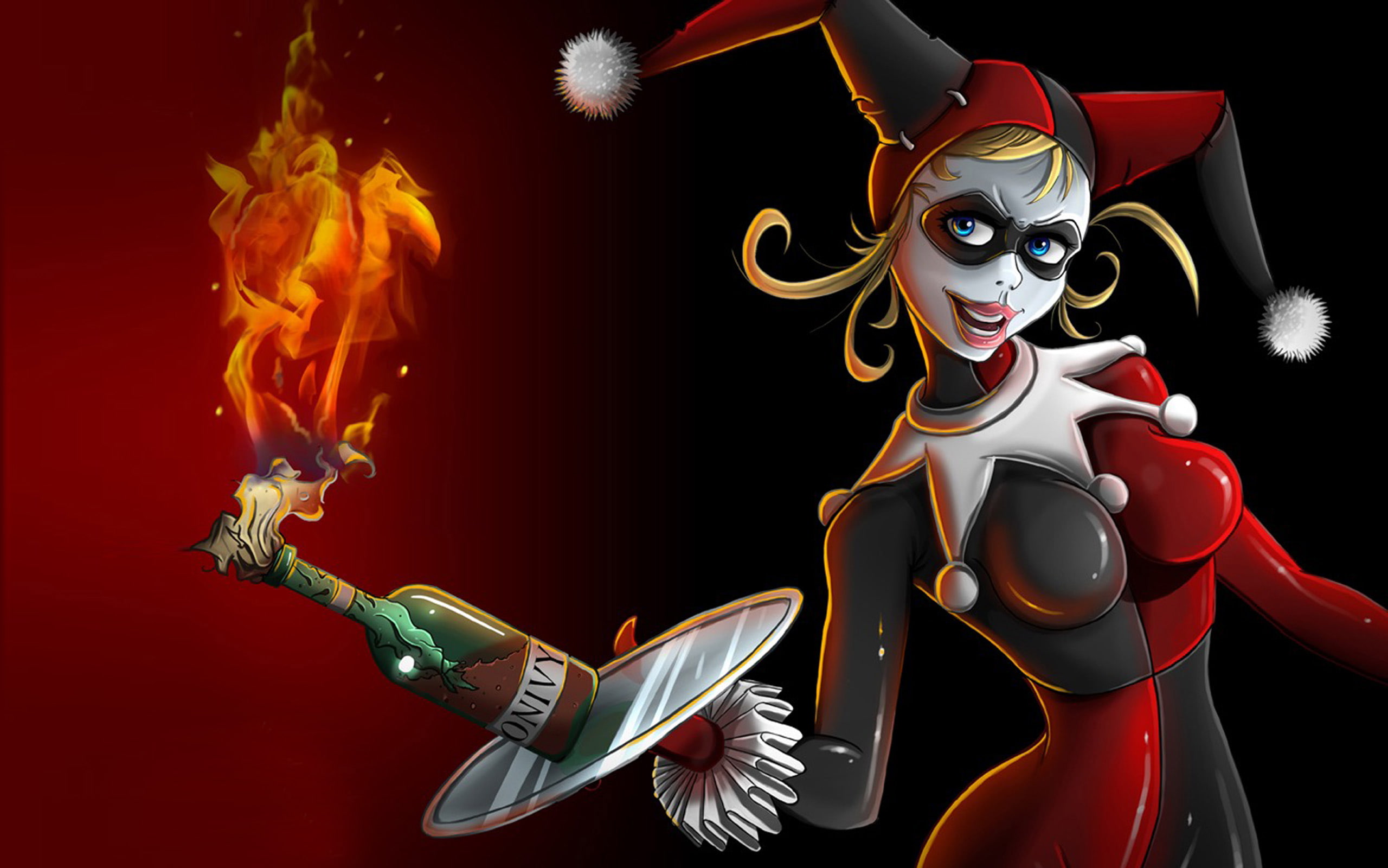 2K, phones, hd, mobile, laptops, joker, molotov, desktop, cocktail, girl, HD Wallpaper