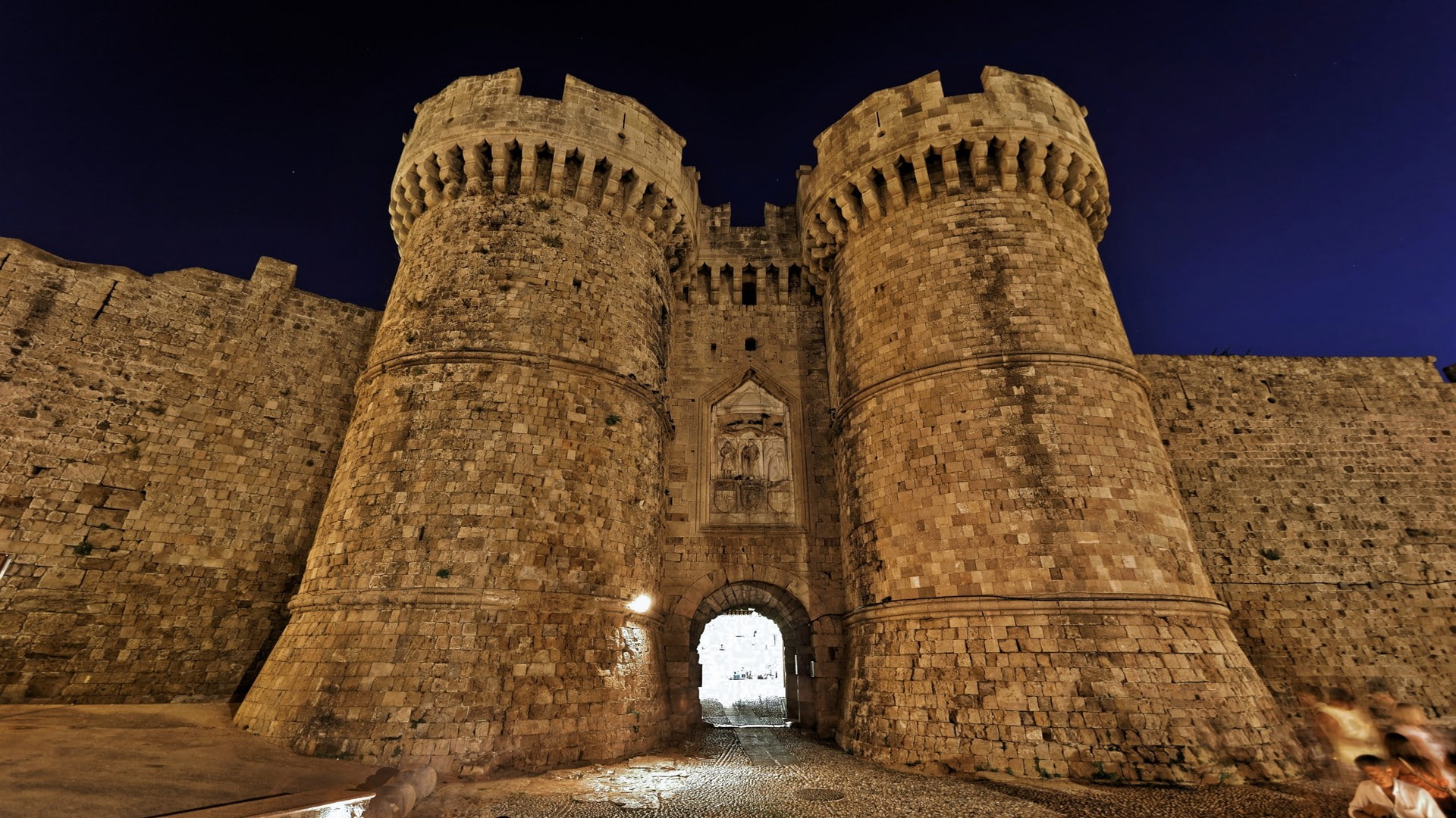 castle, 1080P, Rhodes, HD Wallpaper
