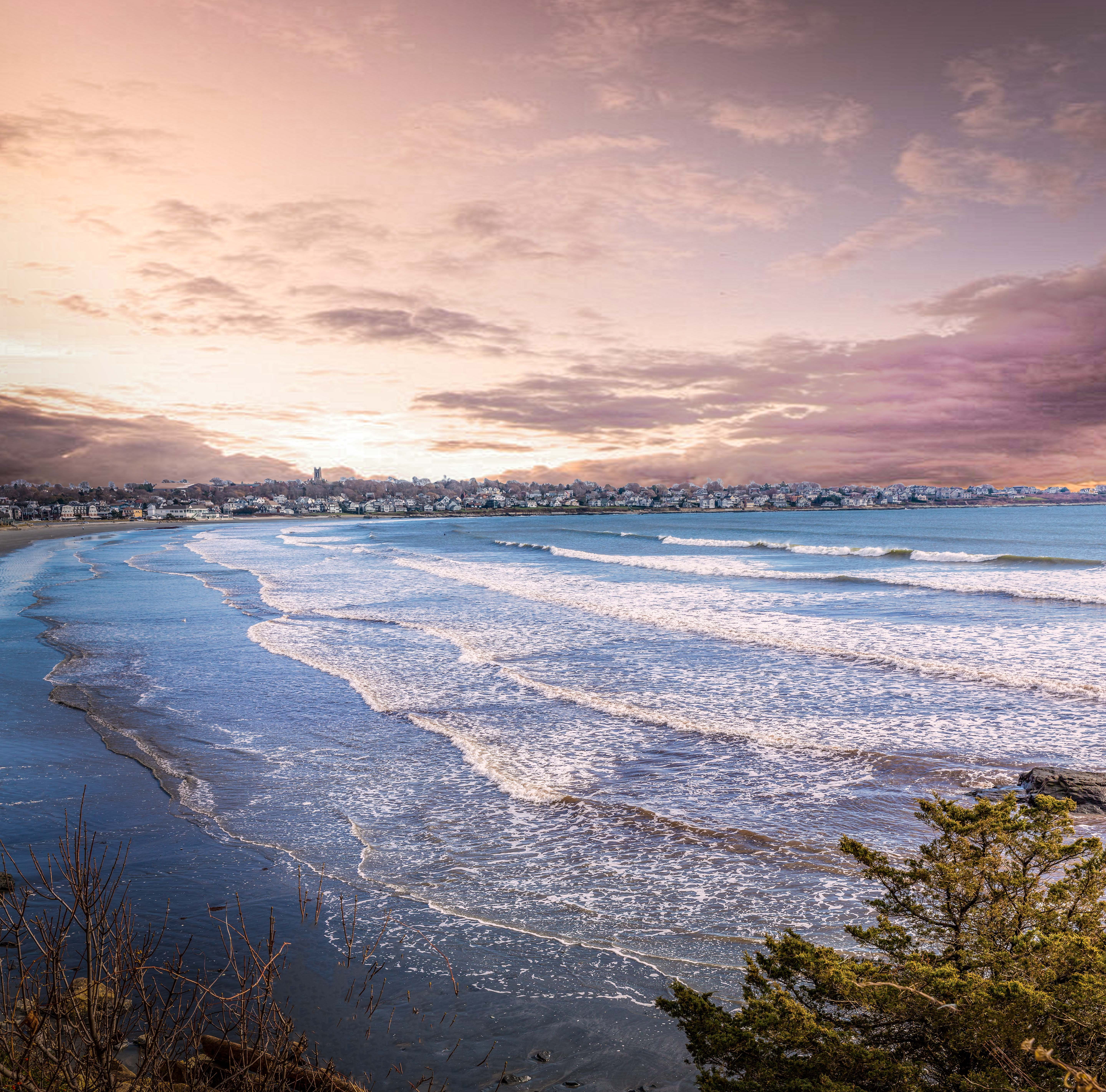 tranquility, cloud - sky, scenics - nature, rhode island, beauty in nature, sea, environment, tranquil scene, aquatic sport, newport, water, landscape, HD Wallpaper