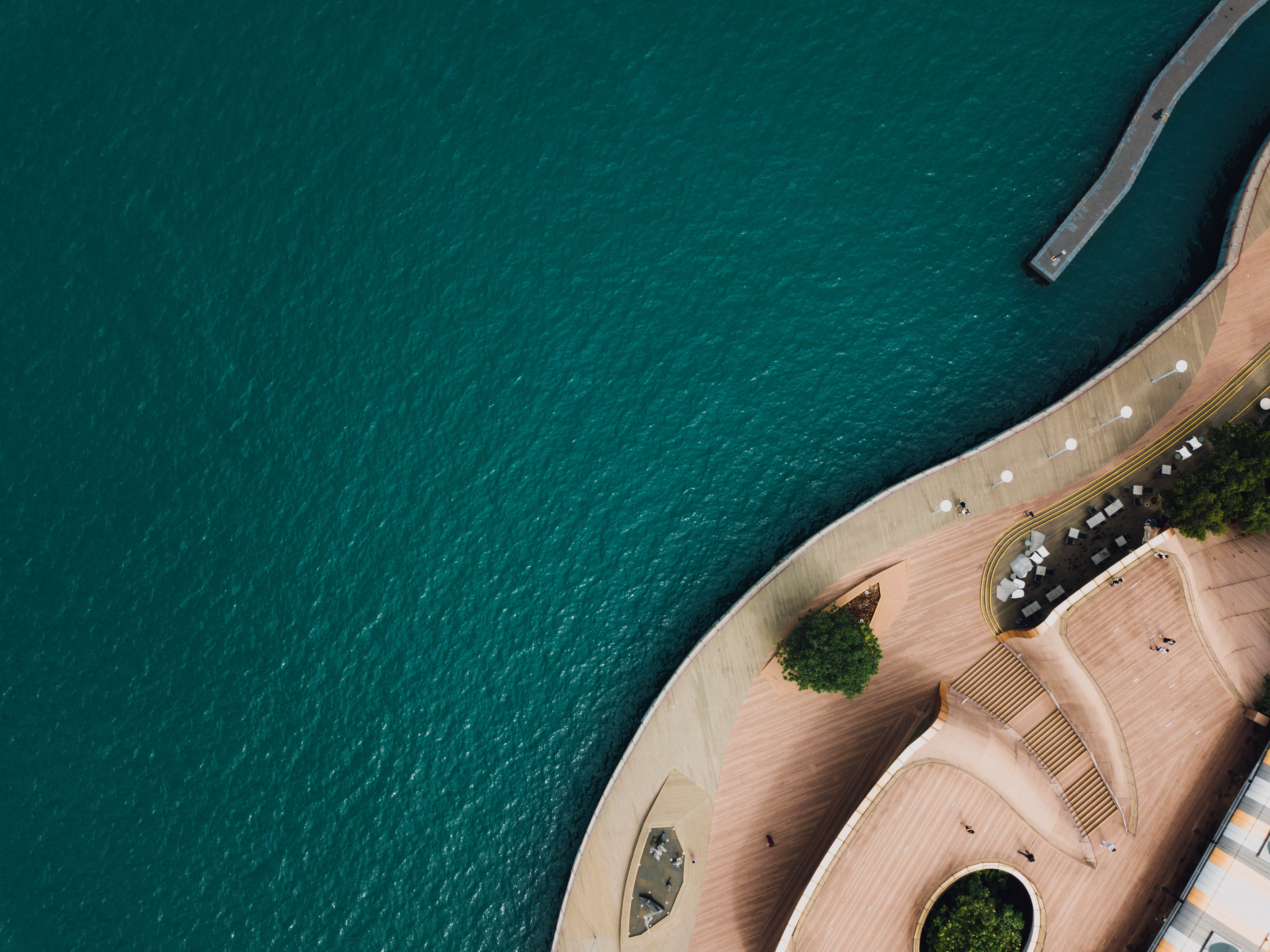 no people, eye, day, body, transportation, high angle view, architecture, water, 4K, s, scenics - nature, view, drone, photography, aerial view, dock, HD Wallpaper