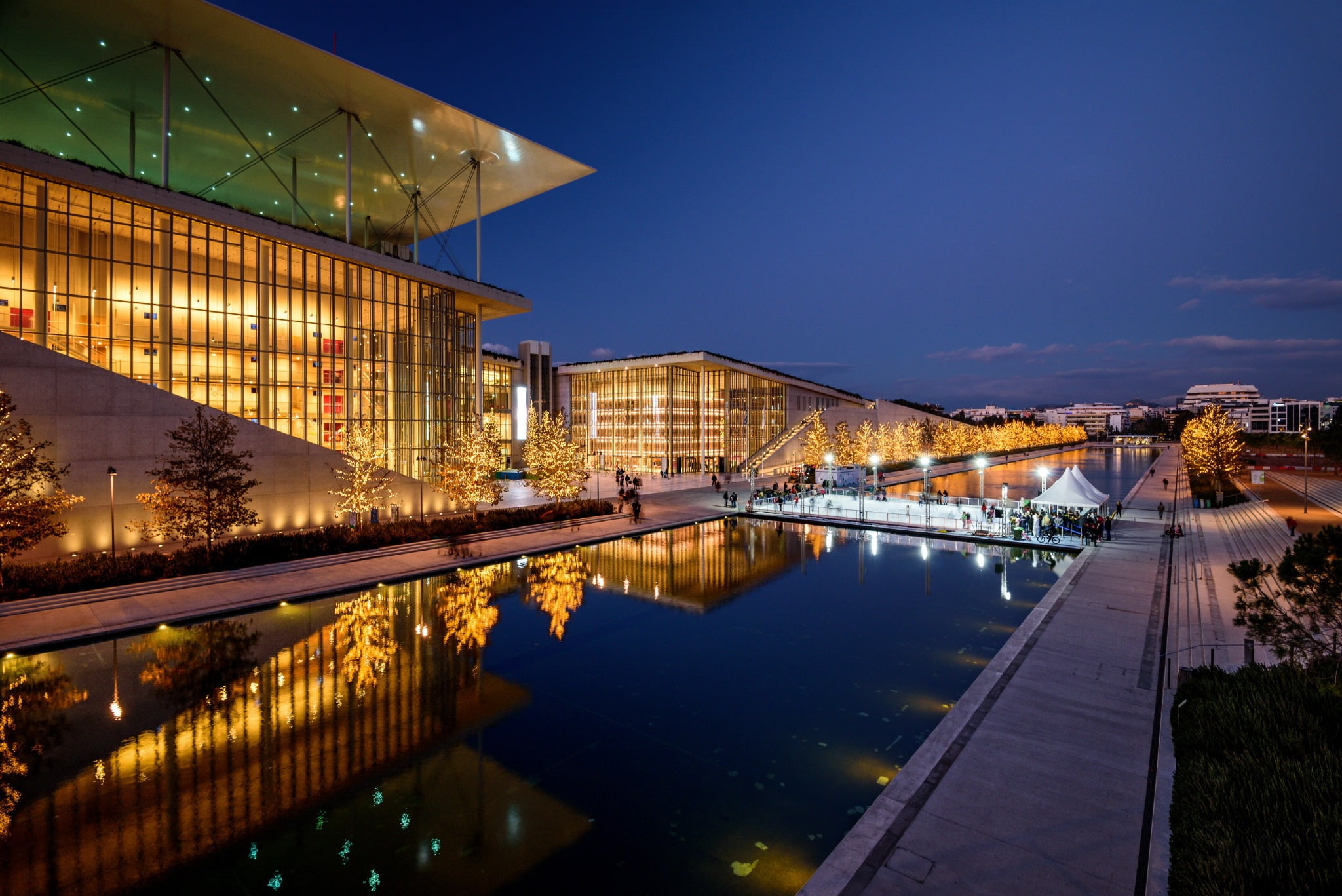 SNFCC, Athens, 1080P, Greece, HD Wallpaper