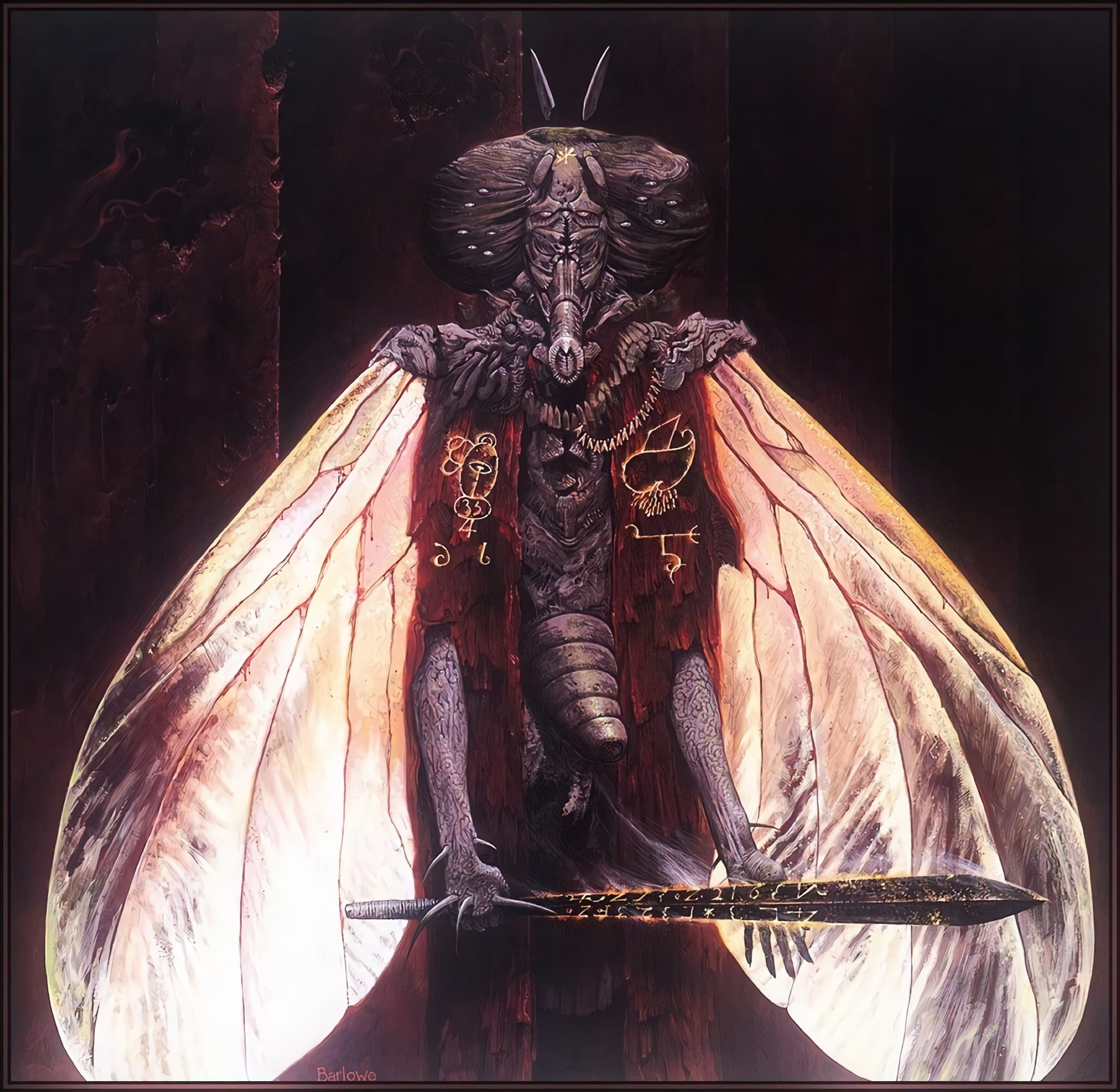 720P, Wayne Barlowe, demon, HD Wallpaper