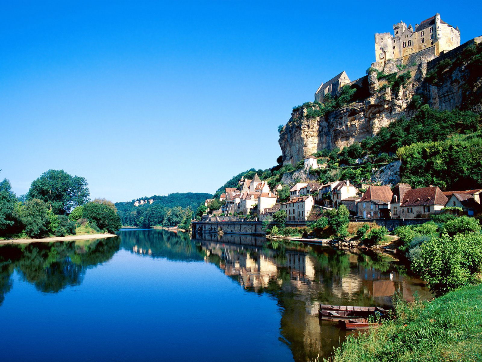 travel, hd, france, river, beynac, travel and world, dordogne, world, 720P, HD Wallpaper