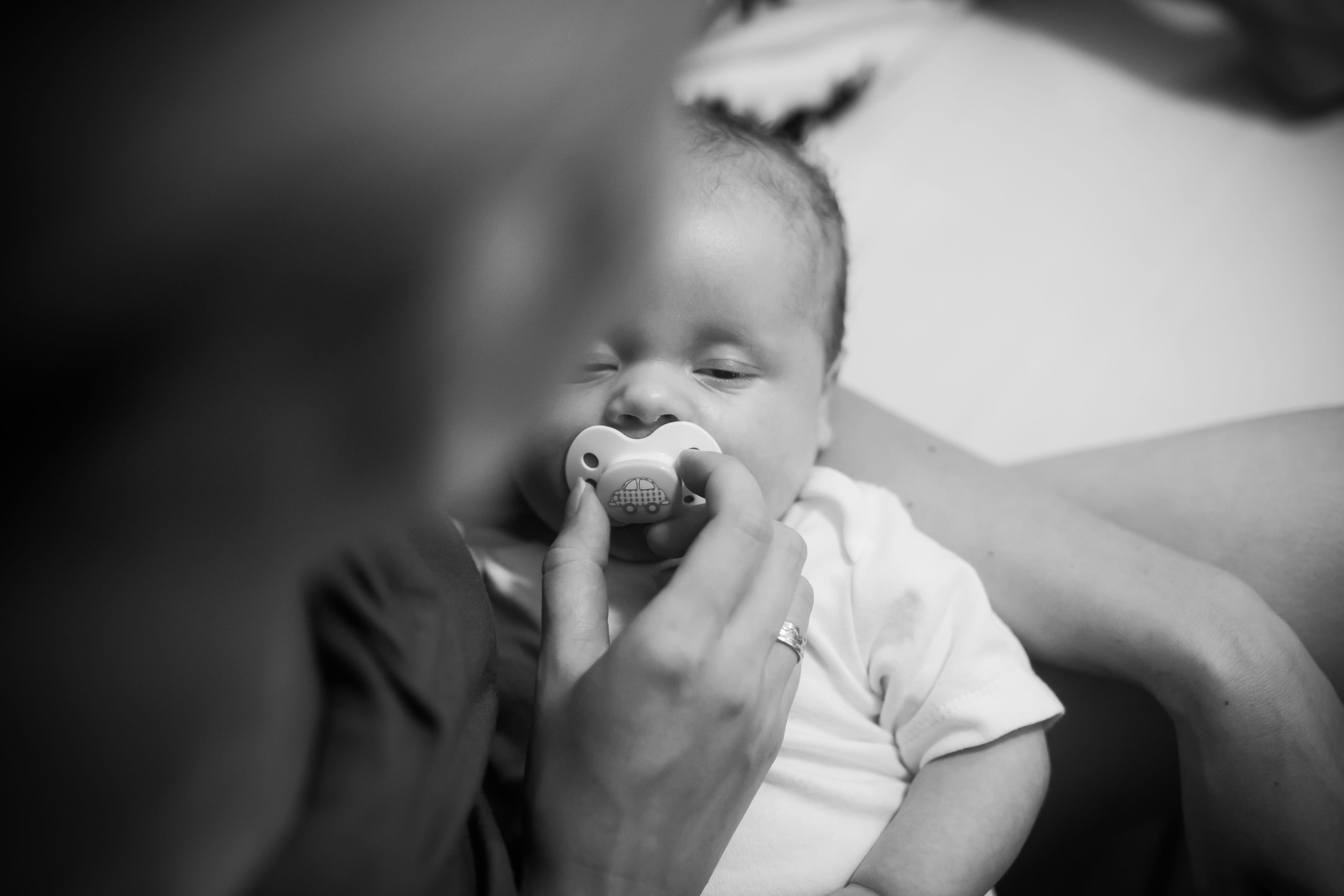 one person, pacifier, babyhood, lifestyles, real people, mouth open, children, leisure activity, baby, young, holding, innocence, childhood, infant, 4K, HD Wallpaper